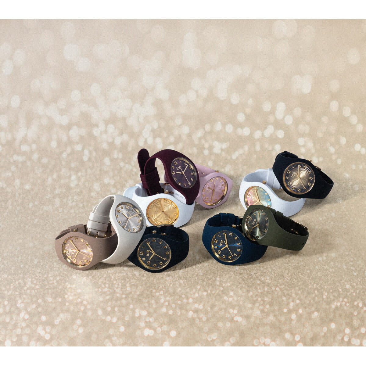 アイスウォッチ ICE-WATCH 腕時計 メンズ レディース アイスシャンパーニュ ICE champagne ブラックゴールドシェード スモール＋ 025258【2025 新作】
