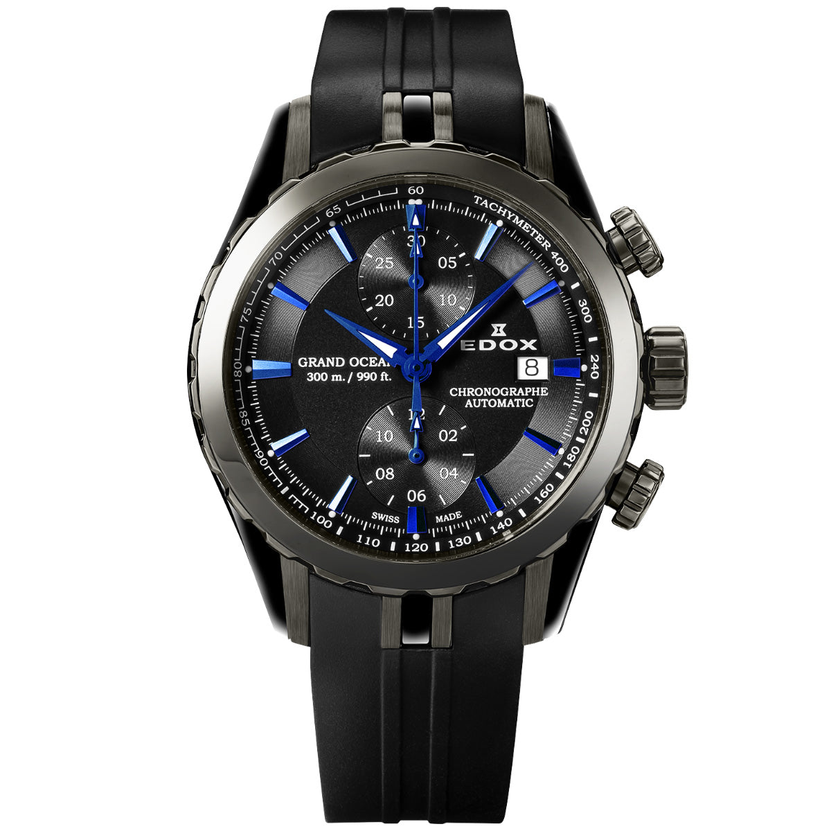 エドックス EDOX グランドオーシャン クロノグラフ オートマティック 腕時計 メンズ 自動巻き 09800-357GNCA-NIBU GRAND OCEAN【60回分割手数料無料！】