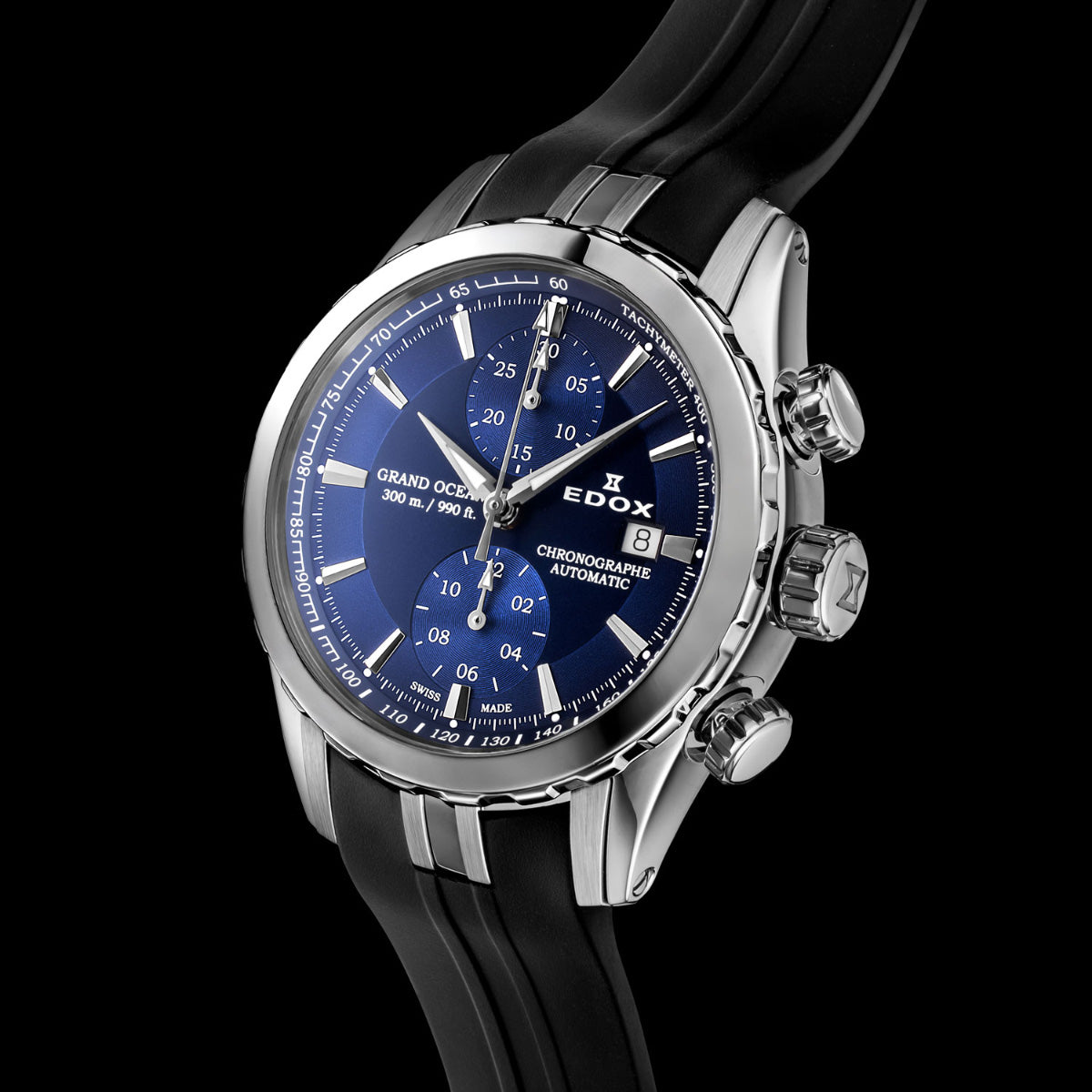 エドックス EDOX グランドオーシャン クロノグラフ オートマティック 腕時計 メンズ 自動巻き 09800-3CA-BUIN GRAND OCEAN【60回分割手数料無料！】