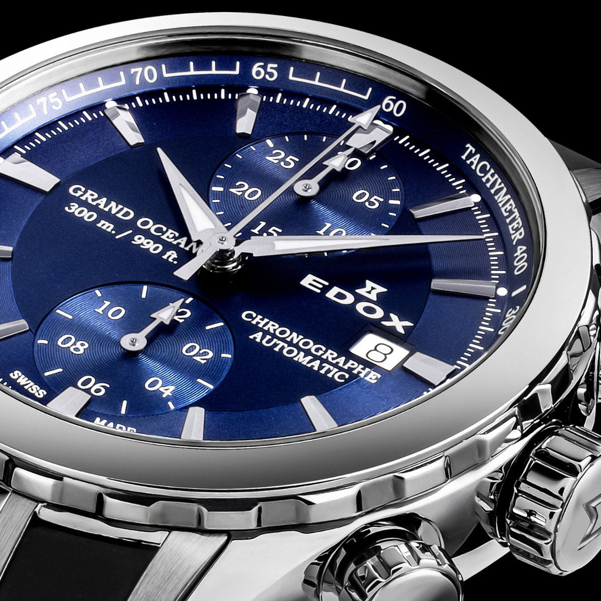 エドックス EDOX グランドオーシャン クロノグラフ オートマティック 腕時計 メンズ 自動巻き 09800-3CA-BUIN GRAND OCEAN【60回分割手数料無料！】