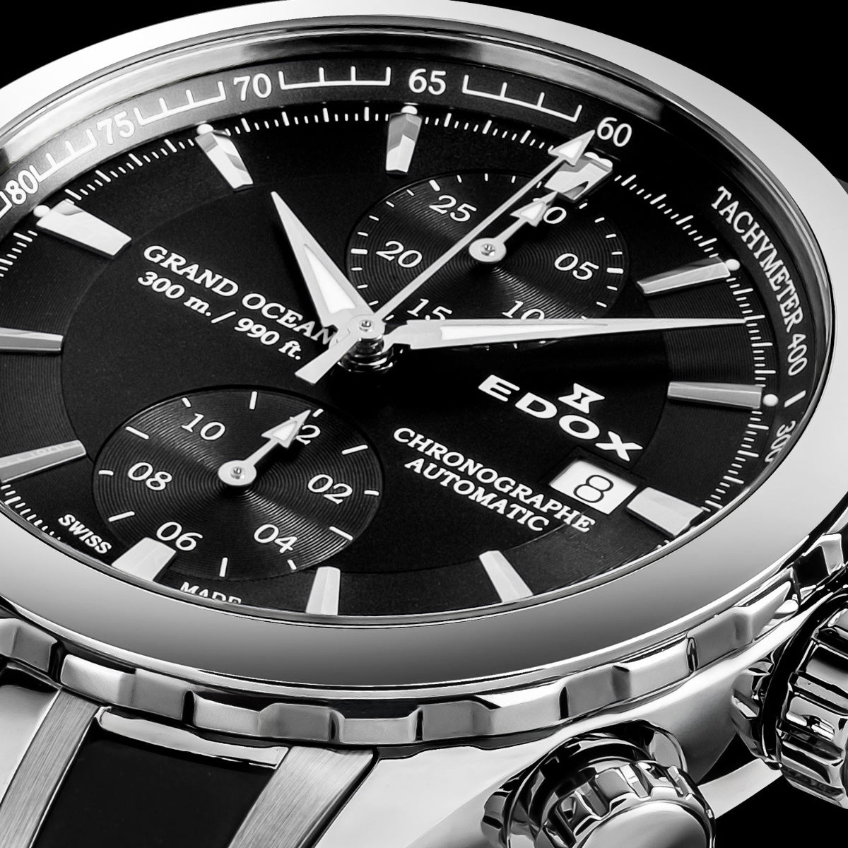 エドックス EDOX グランドオーシャン クロノグラフ オートマティック 腕時計 メンズ 自動巻き 09800-3CA-NIN GRAND OCEAN【60回分割手数料無料！】