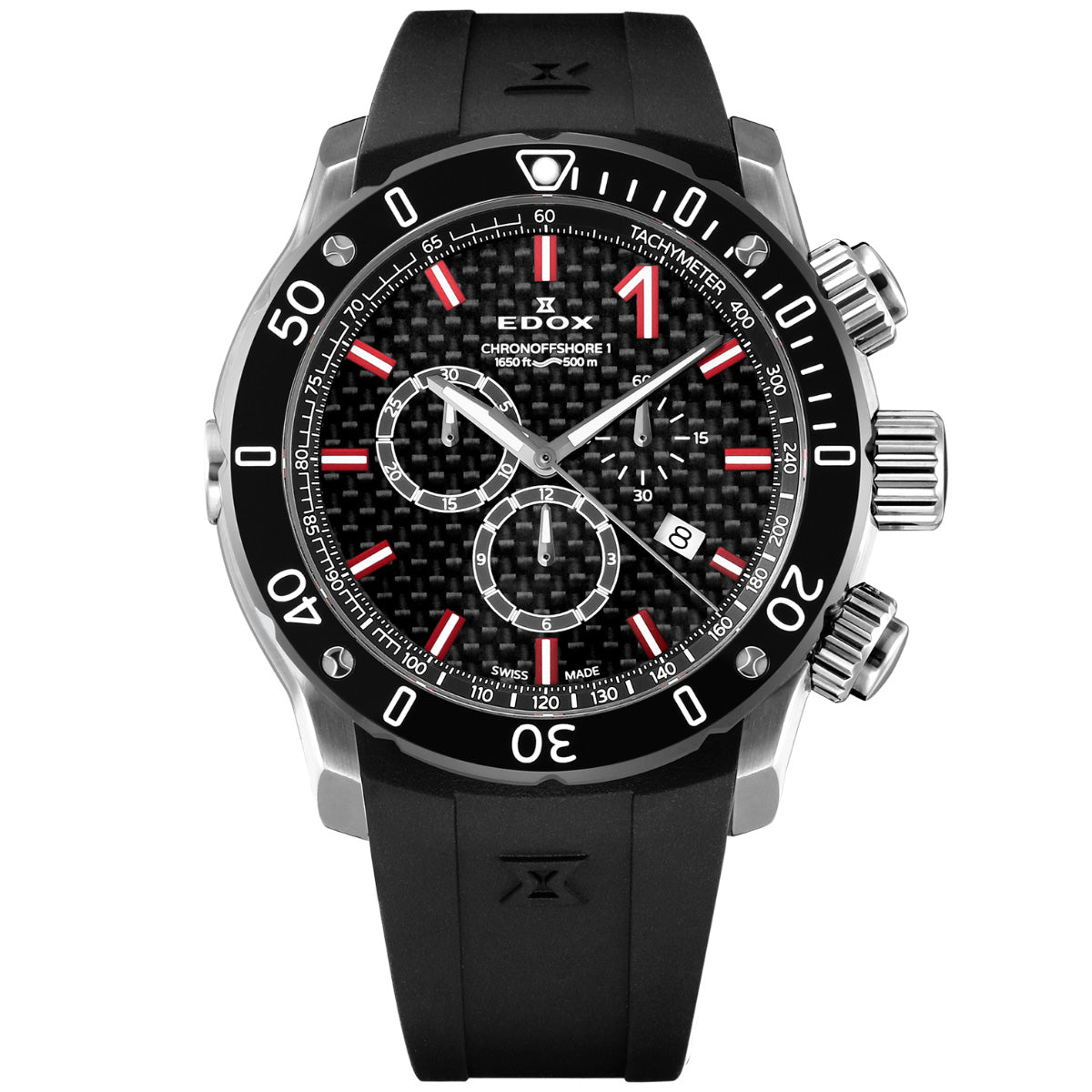エドックス EDOX クロノオフショア1 クロノグラフ 腕時計 メンズ 10221-3-NIRO2 CHRONOFFSHORE-1【60回分割手数料無料！】