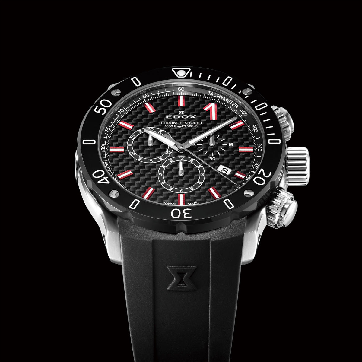 エドックス EDOX クロノオフショア1 クロノグラフ 腕時計 メンズ 10221-3-NIRO2 CHRONOFFSHORE-1【60回分割手数料無料！】