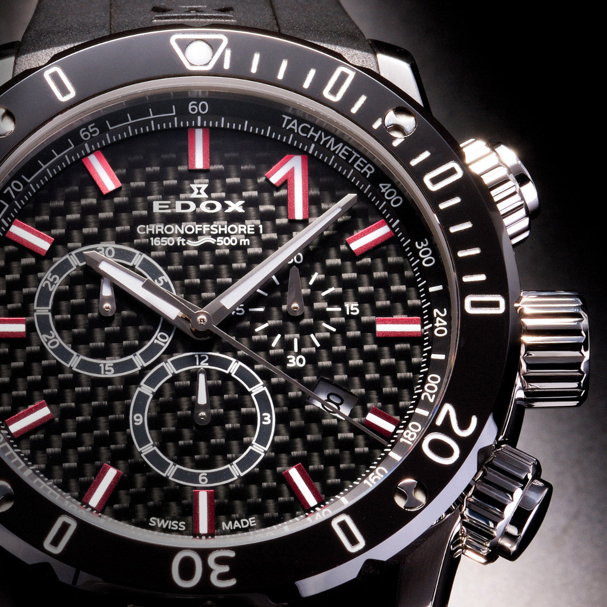 エドックス EDOX クロノオフショア1 クロノグラフ 腕時計 メンズ 10221-3-NIRO2 CHRONOFFSHORE-1【60回分割手数料無料！】