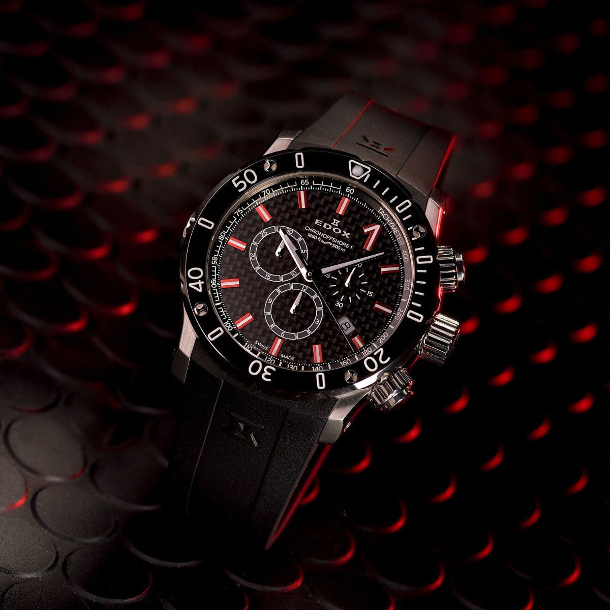 エドックス EDOX クロノオフショア1 クロノグラフ 腕時計 メンズ 10221-3-NIRO2 CHRONOFFSHORE-1【60回分割手数料無料！】