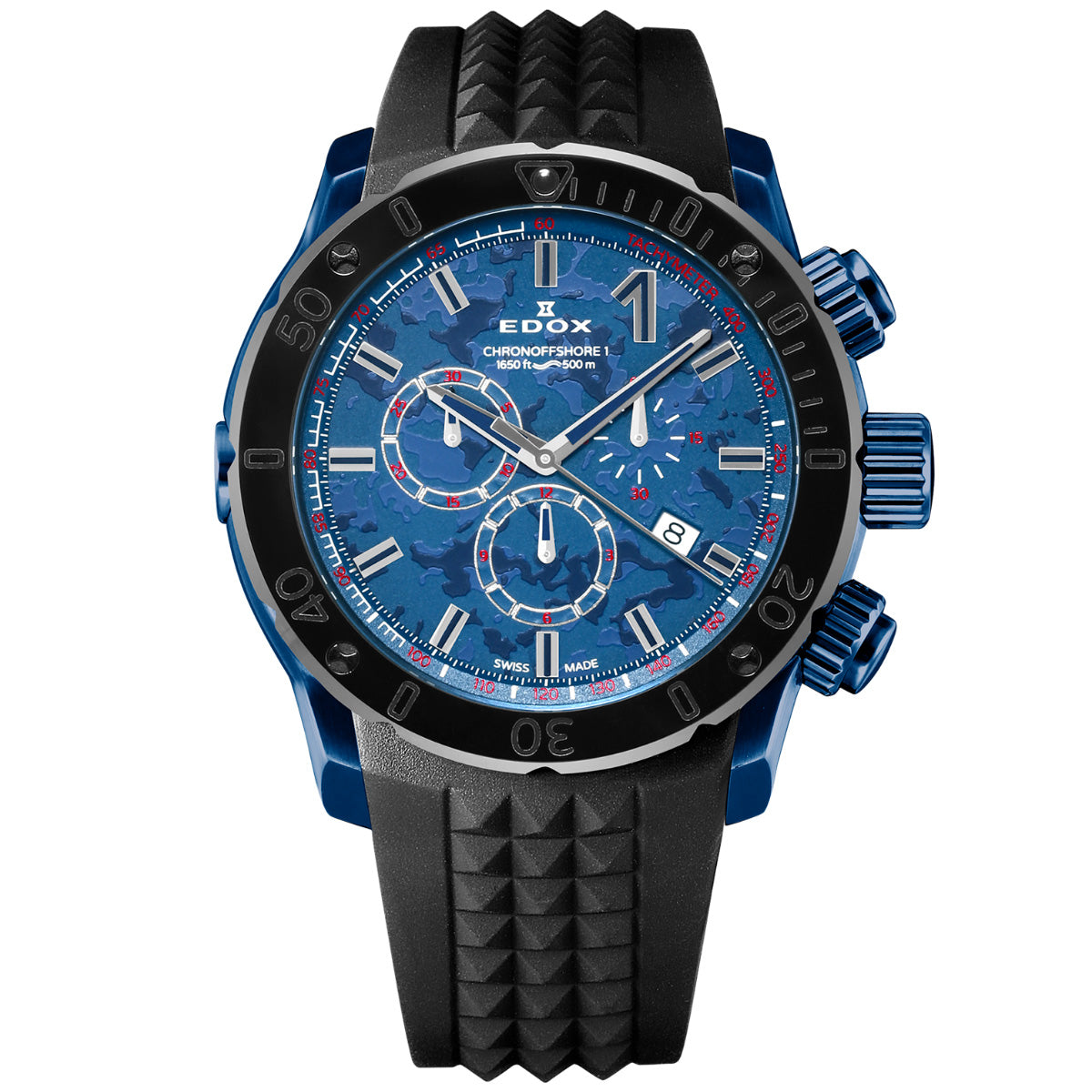 エドックス EDOX クロノオフショア1 クロノグラフ スペシャルエディション 腕時計 メンズ 10221-37BU5-BUM5 CHRONOFFSHORE-1【60回分割手数料無料！】