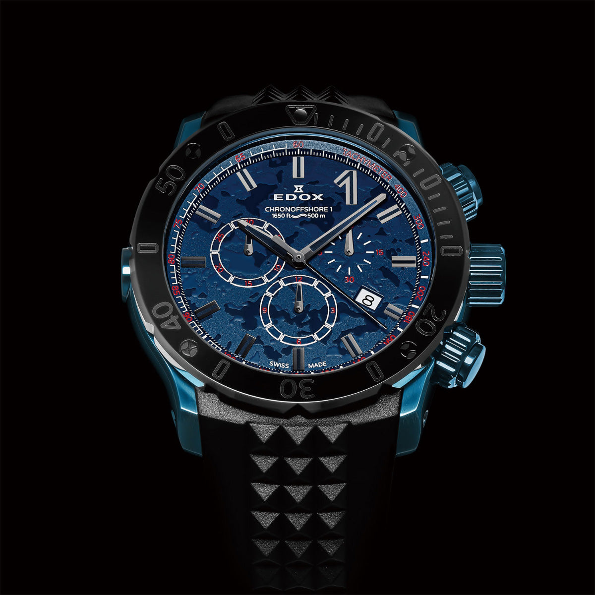 エドックス EDOX クロノオフショア1 クロノグラフ スペシャルエディション 腕時計 メンズ 10221-37BU5-BUM5 CHRONOFFSHORE-1【60回分割手数料無料！】