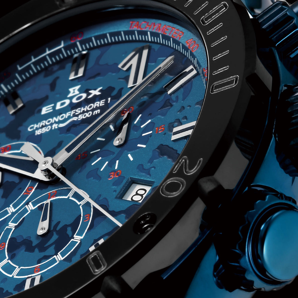 エドックス EDOX クロノオフショア1 クロノグラフ スペシャルエディション 腕時計 メンズ 10221-37BU5-BUM5 CHRONOFFSHORE-1【60回分割手数料無料！】