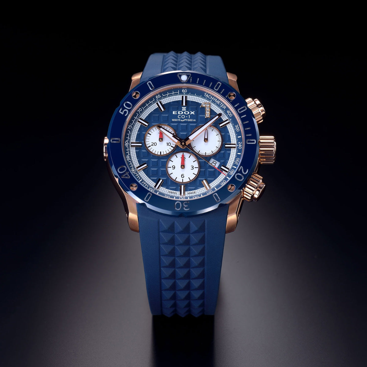 エドックス EDOX クロノオフショア1 クロノグラフ リミテッドエディション 腕時計 メンズ 世界限定300本 10221-37RBU9-BUIDR9 CHRONOFFSHORE-1【60回分割手数料無料！】