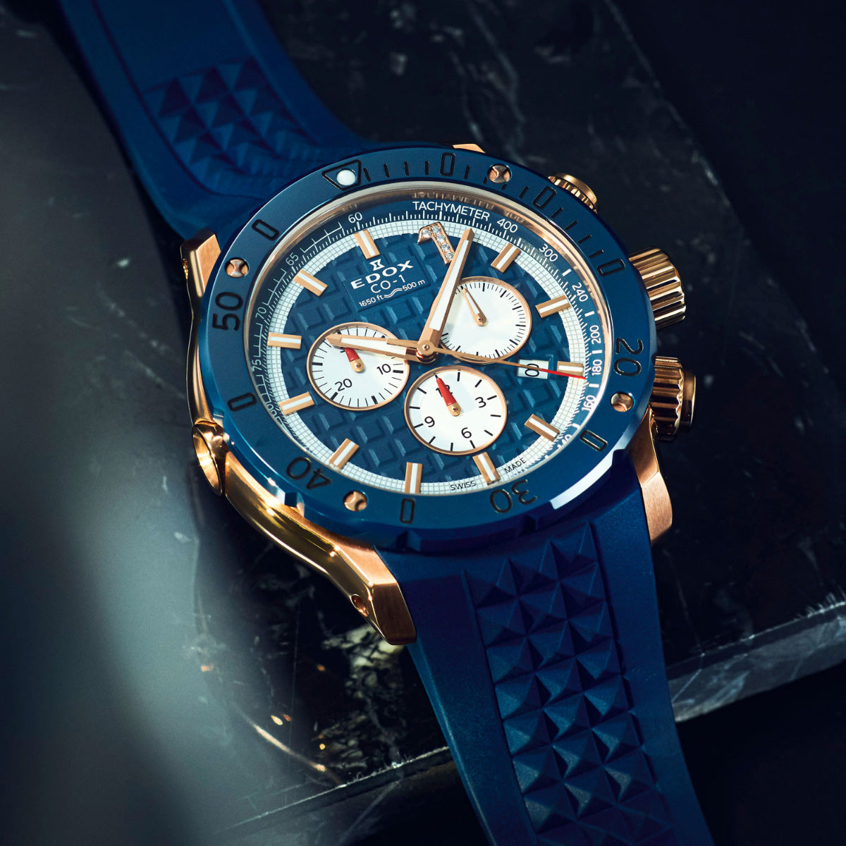 エドックス EDOX クロノオフショア1 クロノグラフ リミテッドエディション 腕時計 メンズ 世界限定300本 10221-37RBU9-BUIDR9 CHRONOFFSHORE-1【60回分割手数料無料！】