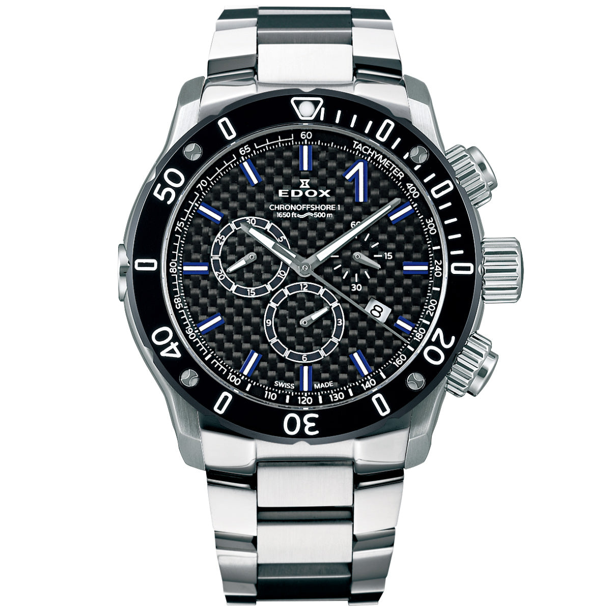 エドックス EDOX クロノオフショア1 クロノグラフ 腕時計 メンズ 10221-3M-NIBU2 CHRONOFFSHORE-1【60回分割手数料無料！】