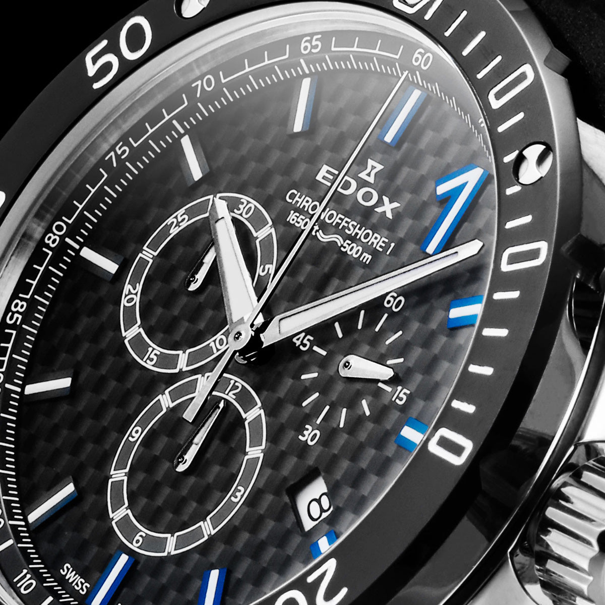 エドックス EDOX クロノオフショア1 クロノグラフ 腕時計 メンズ 10221-3M-NIBU2 CHRONOFFSHORE-1【60回分割手数料無料！】