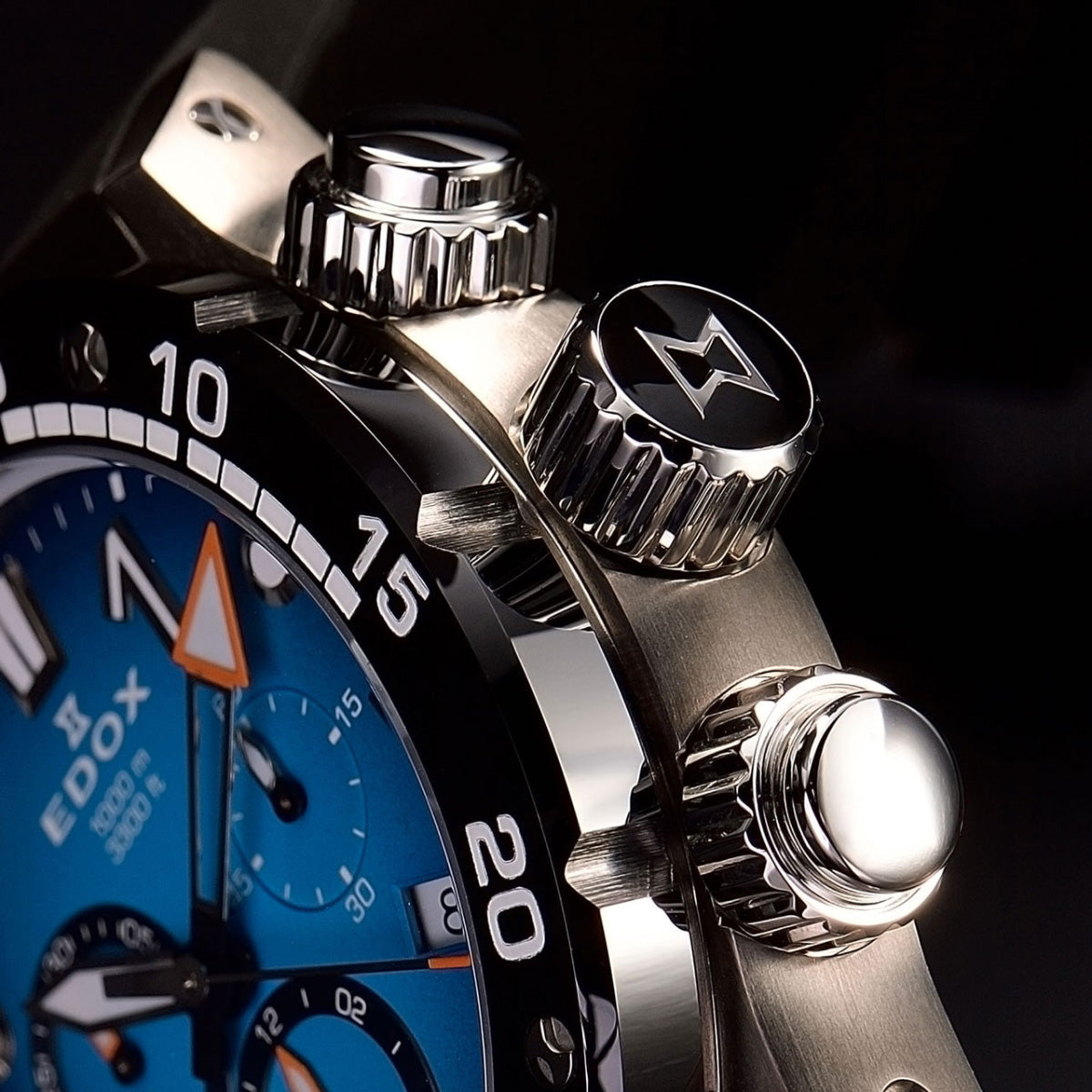 エドックス EDOX クロノオフショア1 クロノグラフ 腕時計 メンズ 10242-TIN-BUIDN CHRONOFFSHORE-1【60回分割手数料無料！】
