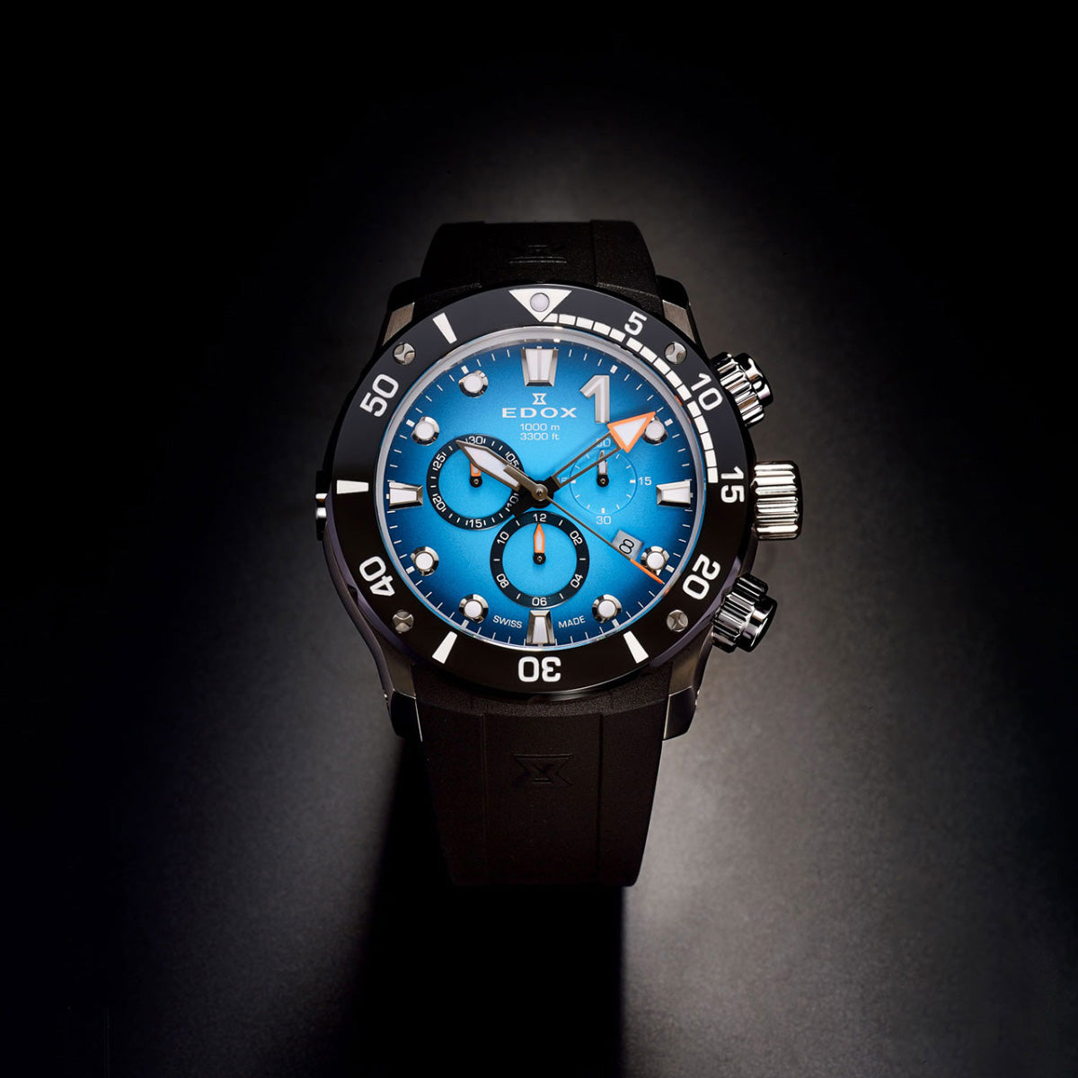 エドックス EDOX クロノオフショア1 クロノグラフ 腕時計 メンズ 10242-TIN-BUIDN CHRONOFFSHORE-1【60回分割手数料無料！】