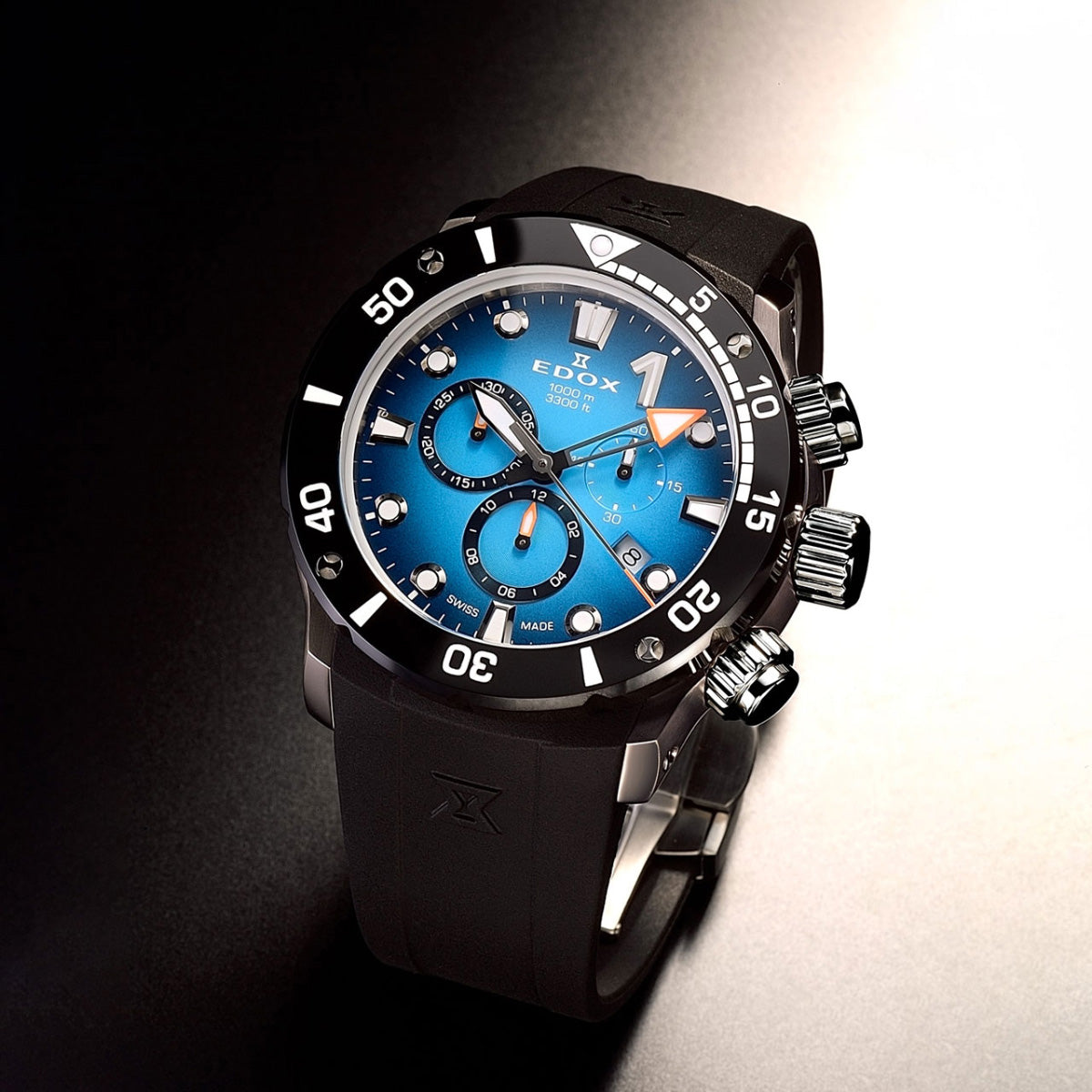 エドックス EDOX クロノオフショア1 クロノグラフ 腕時計 メンズ 10242-TIN-BUIDN CHRONOFFSHORE-1【60回分割手数料無料！】