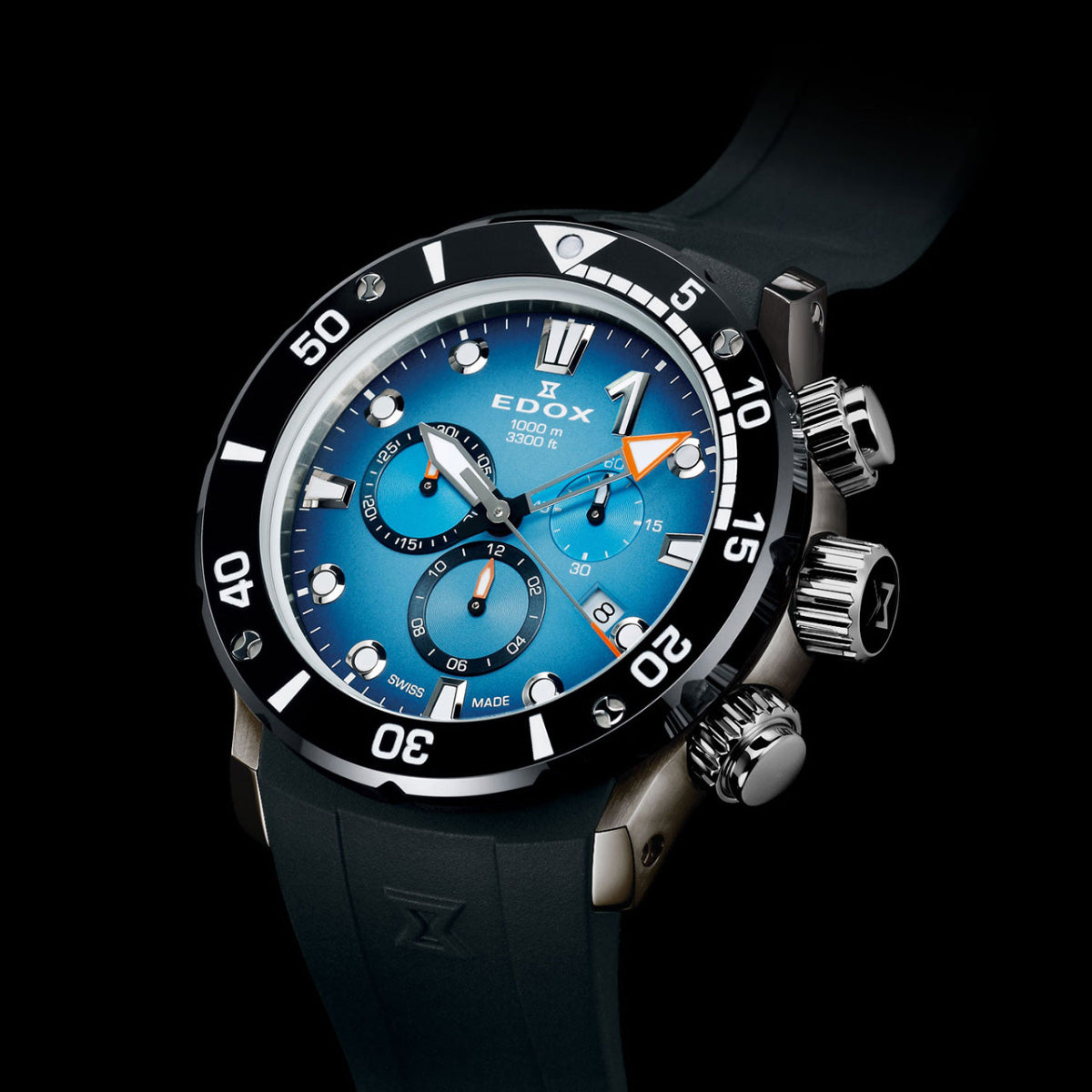 エドックス EDOX クロノオフショア1 クロノグラフ 腕時計 メンズ 10242-TIN-BUIDN CHRONOFFSHORE-1【60回分割手数料無料！】