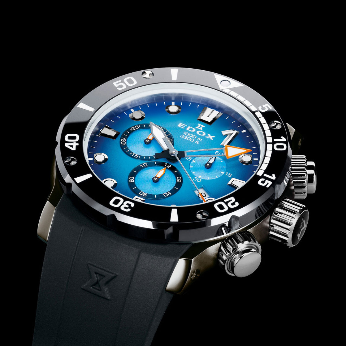 エドックス EDOX クロノオフショア1 クロノグラフ 腕時計 メンズ 10242-TIN-BUIDN CHRONOFFSHORE-1【60回分割手数料無料！】