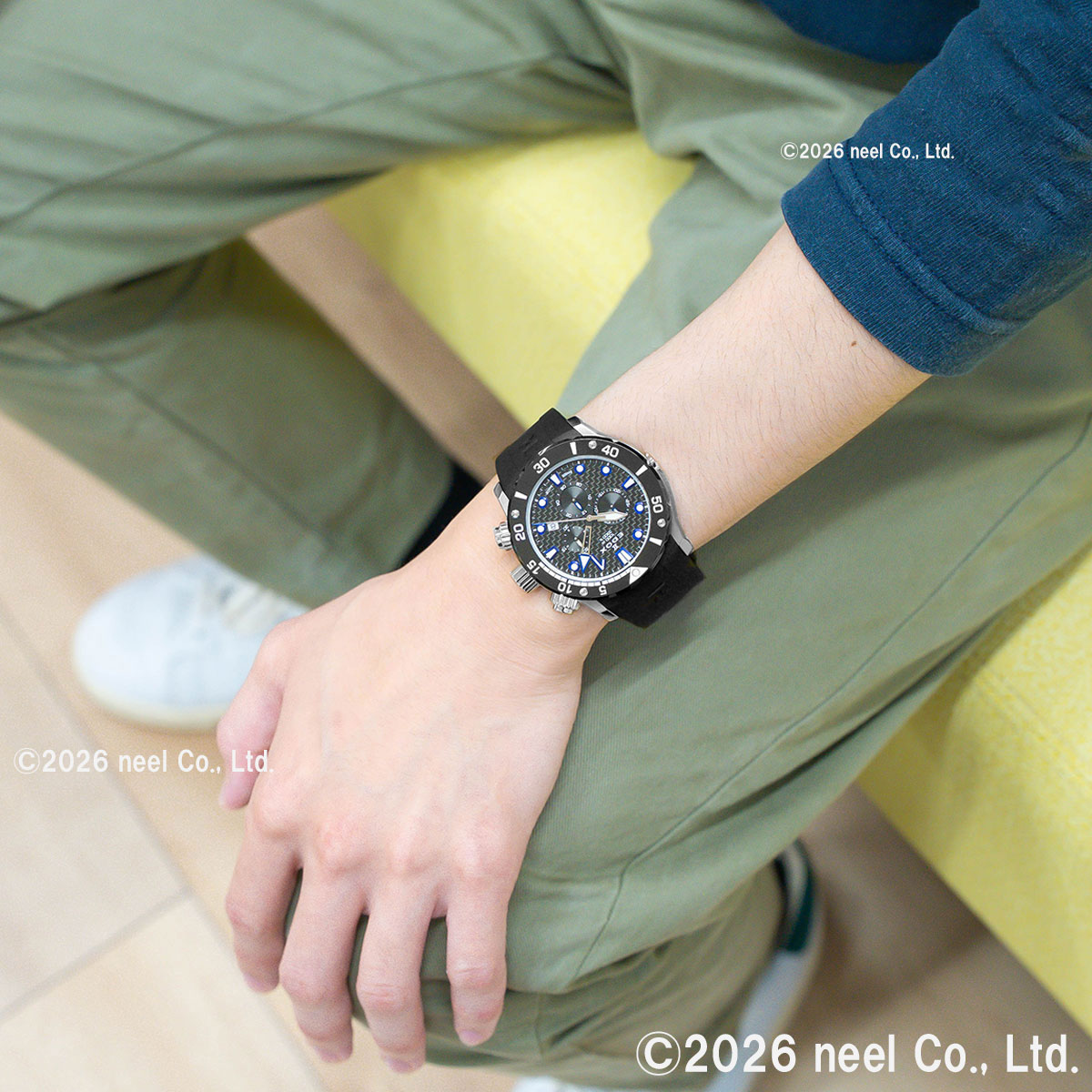 エドックス EDOX クロノオフショア1 クロノグラフ ジャパン リミテッド エディション 腕時計 メンズ 10242-TIN-NIBUGM CHRONOFFSHORE-1【60回分割手数料無料！】