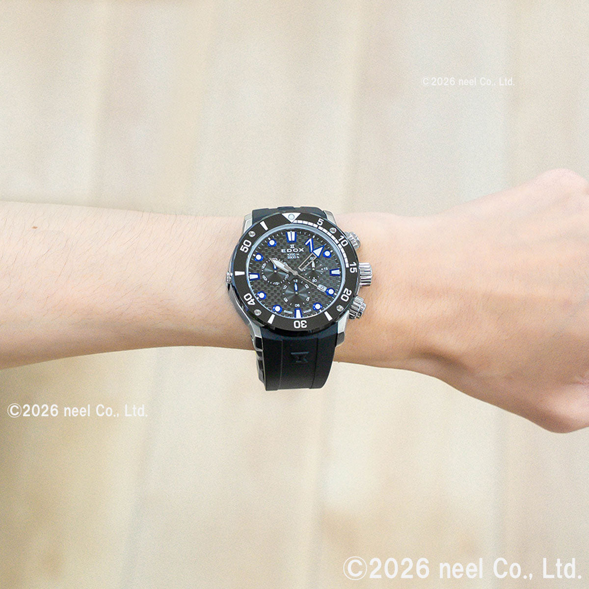 エドックス EDOX クロノオフショア1 クロノグラフ ジャパン リミテッド エディション 腕時計 メンズ 10242-TIN-NIBUGM CHRONOFFSHORE-1【60回分割手数料無料！】