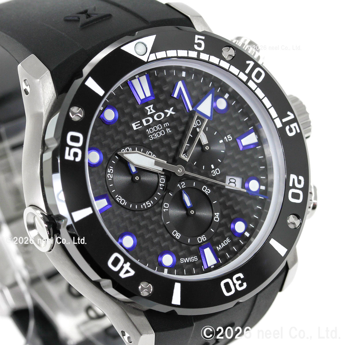 エドックス EDOX クロノオフショア1 クロノグラフ ジャパン リミテッド エディション 腕時計 メンズ 10242-TIN-NIBUGM CHRONOFFSHORE-1【60回分割手数料無料！】