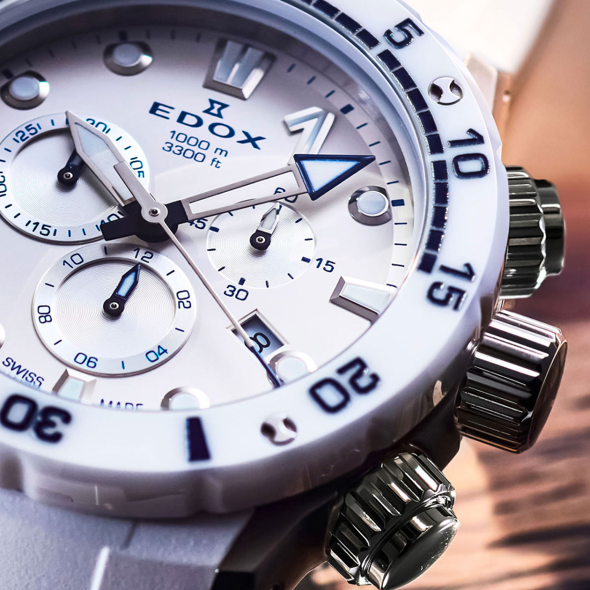 エドックス EDOX クロノオフショア1 クロノグラフ ジャパン リミテッド エディション 腕時計 メンズ 日本限定モデル 10242-TINB-BBUINGM CHRONOFFSHORE-1【60回分割手数料無料！】