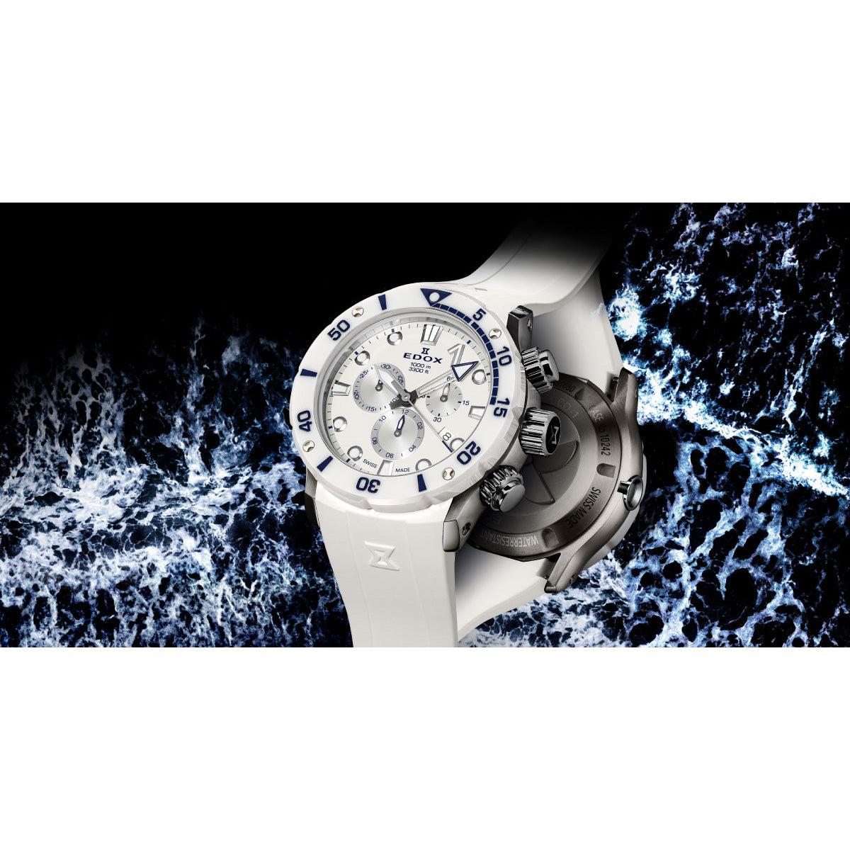 エドックス EDOX クロノオフショア1 クロノグラフ ジャパン リミテッド エディション 腕時計 メンズ 日本限定モデル 10242-TINB-BBUINGM CHRONOFFSHORE-1【60回分割手数料無料！】