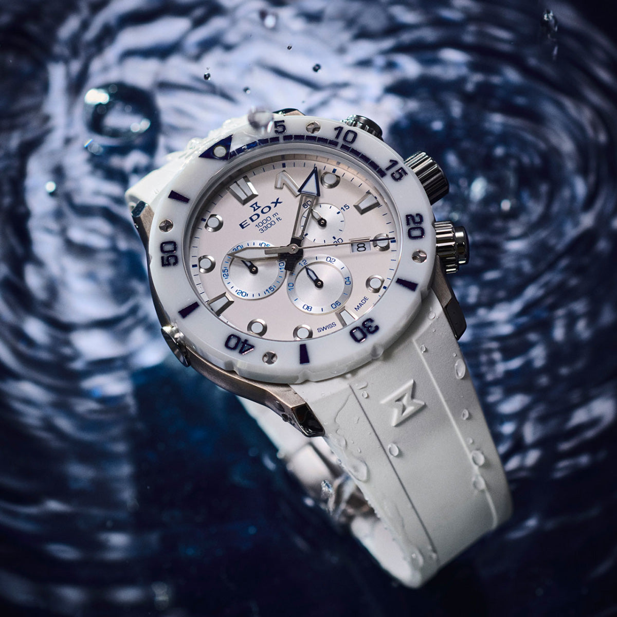 エドックス EDOX クロノオフショア1 クロノグラフ ジャパン リミテッド エディション 腕時計 メンズ 日本限定モデル 10242-TINB-BBUINGM CHRONOFFSHORE-1【60回分割手数料無料！】