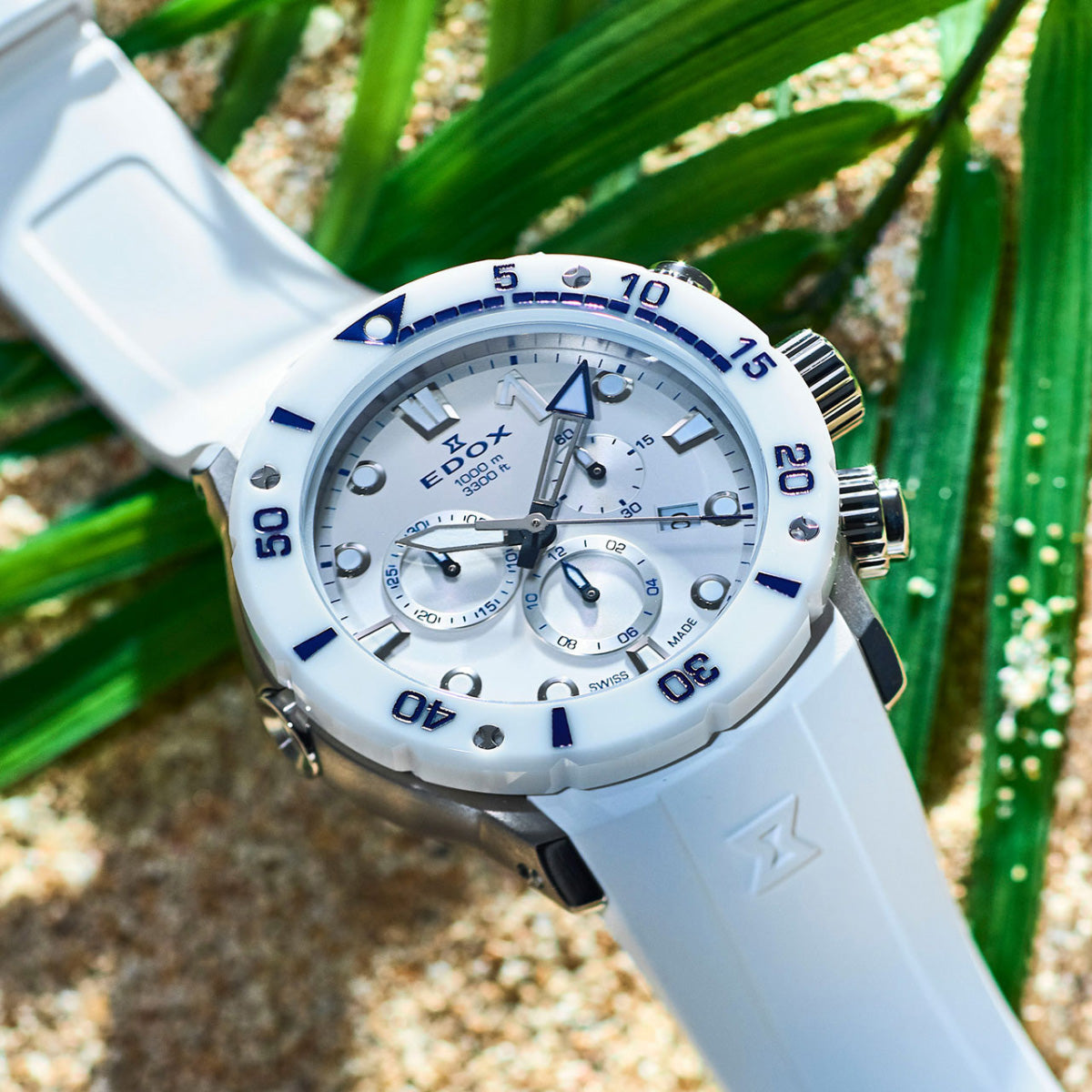 エドックス EDOX クロノオフショア1 クロノグラフ ジャパン リミテッド エディション 腕時計 メンズ 日本限定モデル 10242-TINB-BBUINGM CHRONOFFSHORE-1【60回分割手数料無料！】