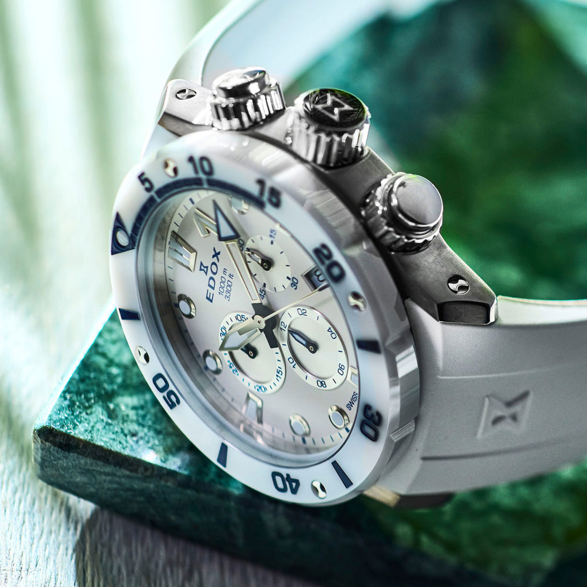 エドックス EDOX クロノオフショア1 クロノグラフ ジャパン リミテッド エディション 腕時計 メンズ 日本限定モデル 10242-TINB-BBUINGM CHRONOFFSHORE-1【60回分割手数料無料！】