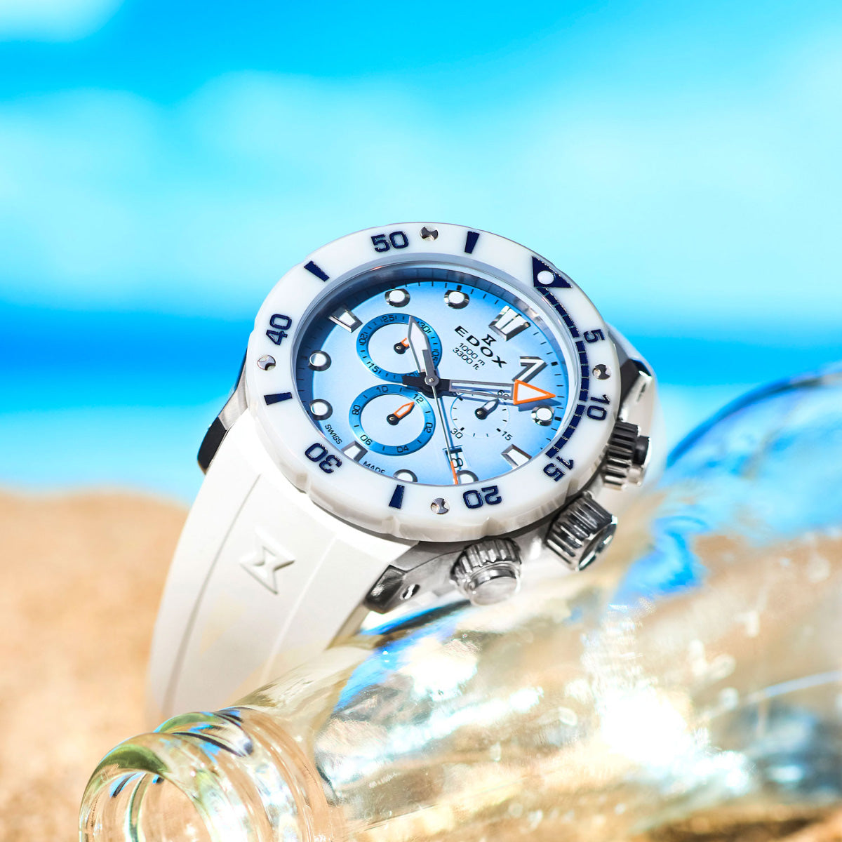 エドックス EDOX クロノオフショア1 クロノグラフ 腕時計 メンズ 10242-TINB-BUICDNO CHRONOFFSHORE-1【60回分割手数料無料！】