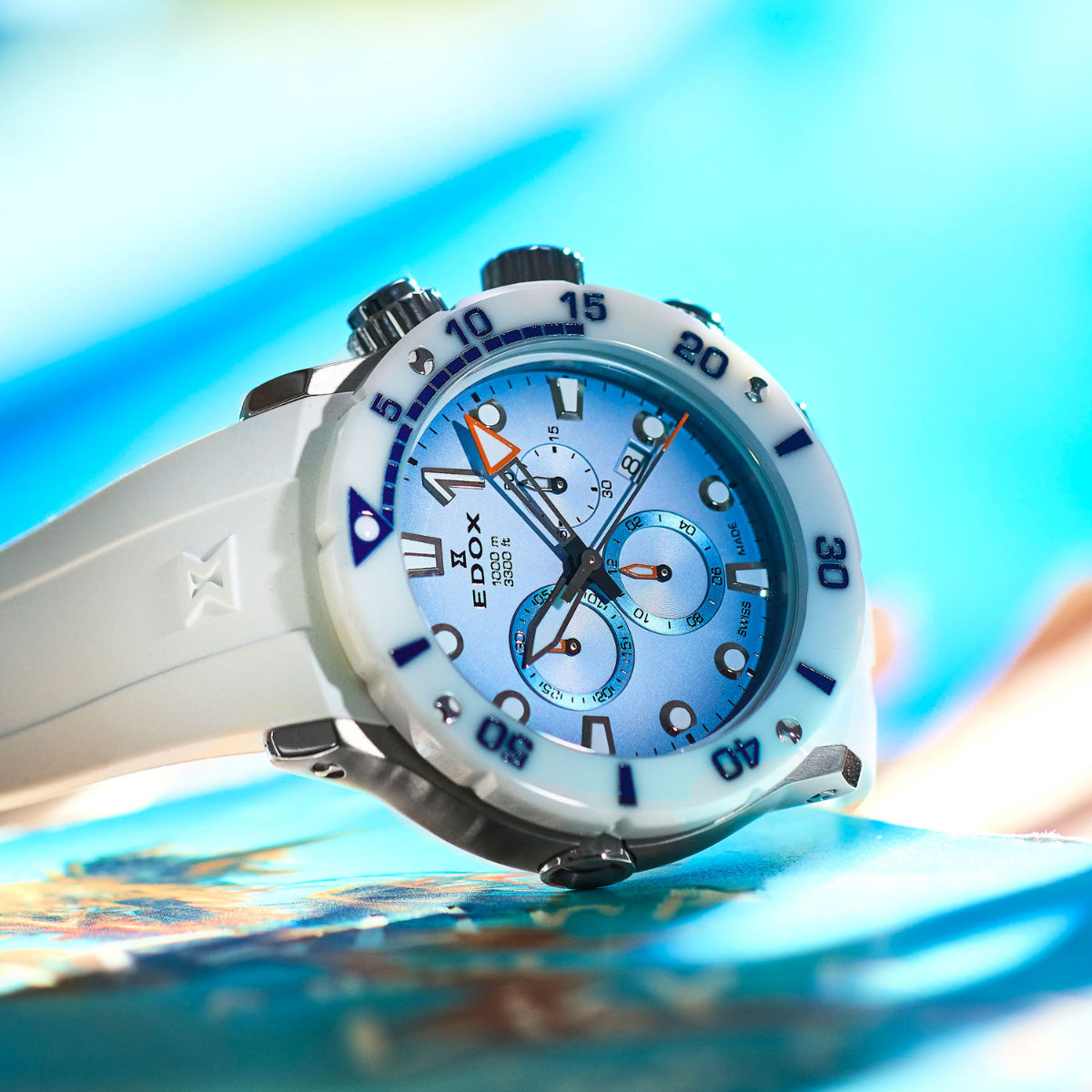 エドックス EDOX クロノオフショア1 クロノグラフ 腕時計 メンズ 10242-TINB-BUICDNO CHRONOFFSHORE-1【60回分割手数料無料！】