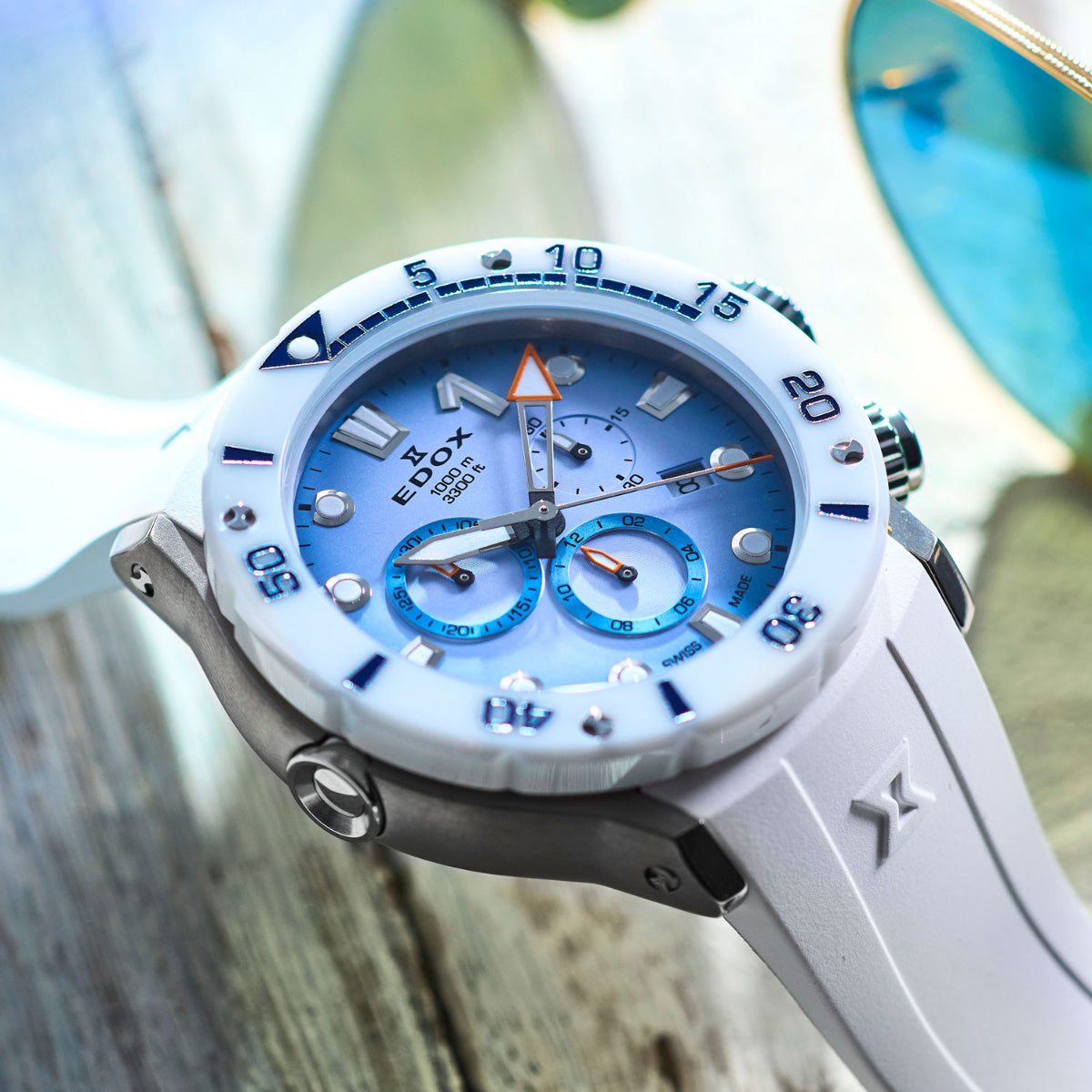 エドックス EDOX クロノオフショア1 クロノグラフ 腕時計 メンズ 10242-TINB-BUICDNO CHRONOFFSHORE-1【60回分割手数料無料！】