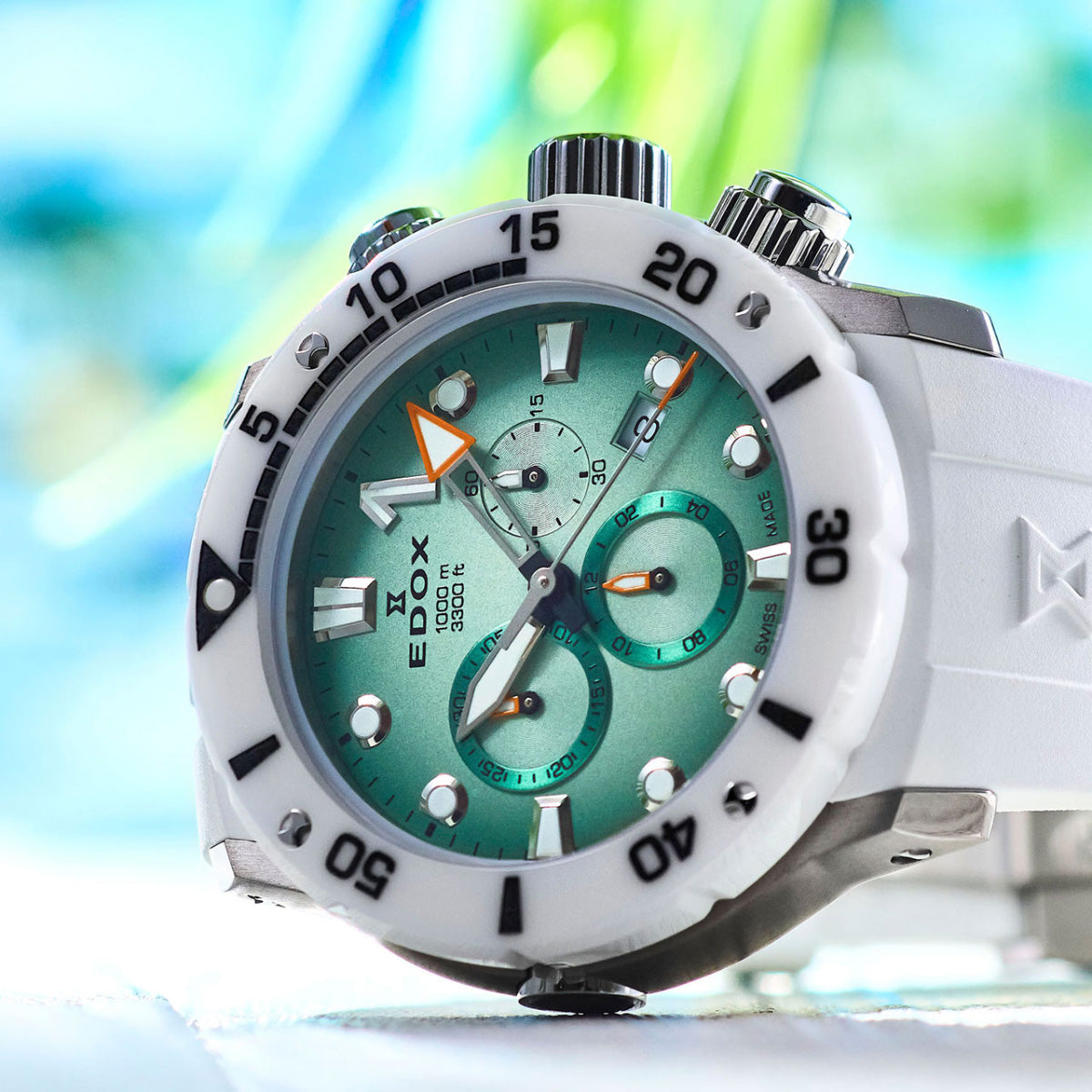 エドックス EDOX クロノオフショア1 クロノグラフ 腕時計 メンズ 10242-TINBN-VIDNO CHRONOFFSHORE-1【60回分割手数料無料！】