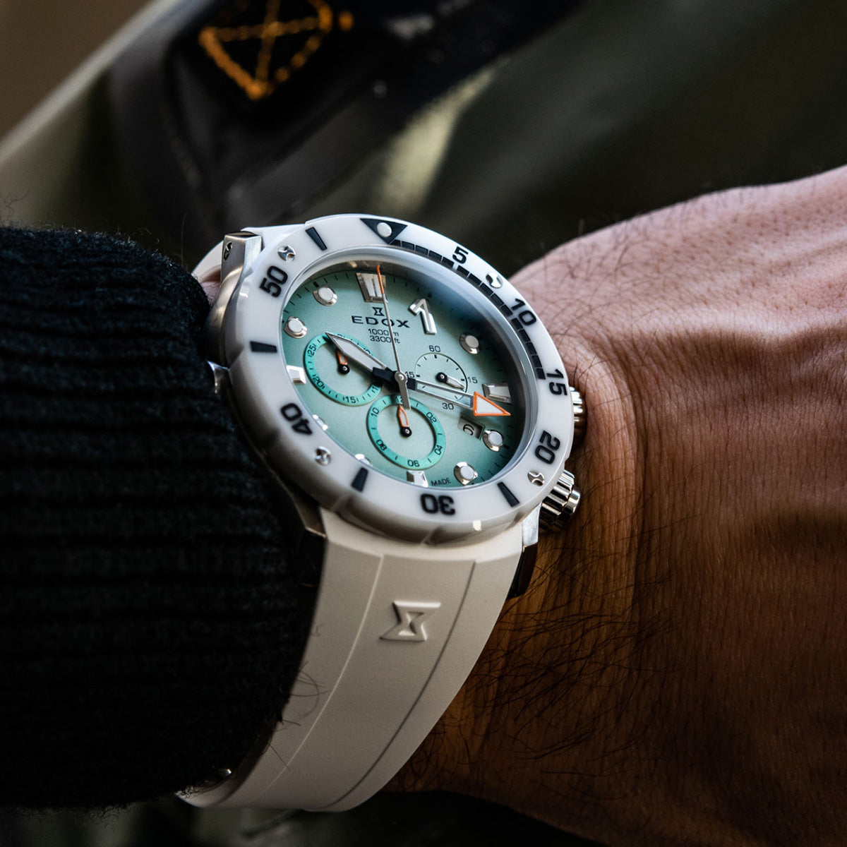 エドックス EDOX クロノオフショア1 クロノグラフ 腕時計 メンズ 10242-TINBN-VIDNO CHRONOFFSHORE-1【60回分割手数料無料！】