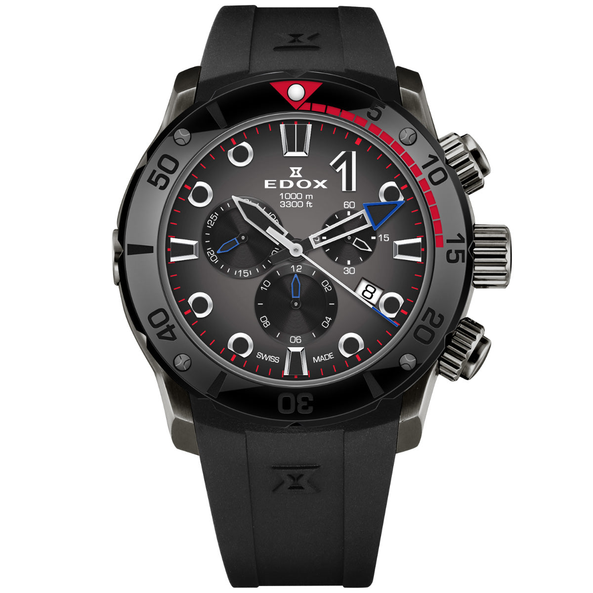 エドックス EDOX クロノオフショア1 クロノグラフ 腕時計 メンズ 10242-TINGNR-GIDNR CHRONOFFSHORE-1【60回分割手数料無料！】