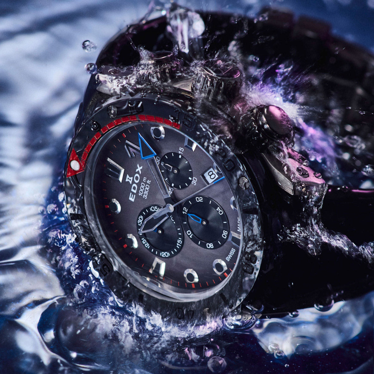 エドックス EDOX クロノオフショア1 クロノグラフ 腕時計 メンズ 10242-TINGNR-GIDNR CHRONOFFSHORE-1【60回分割手数料無料！】