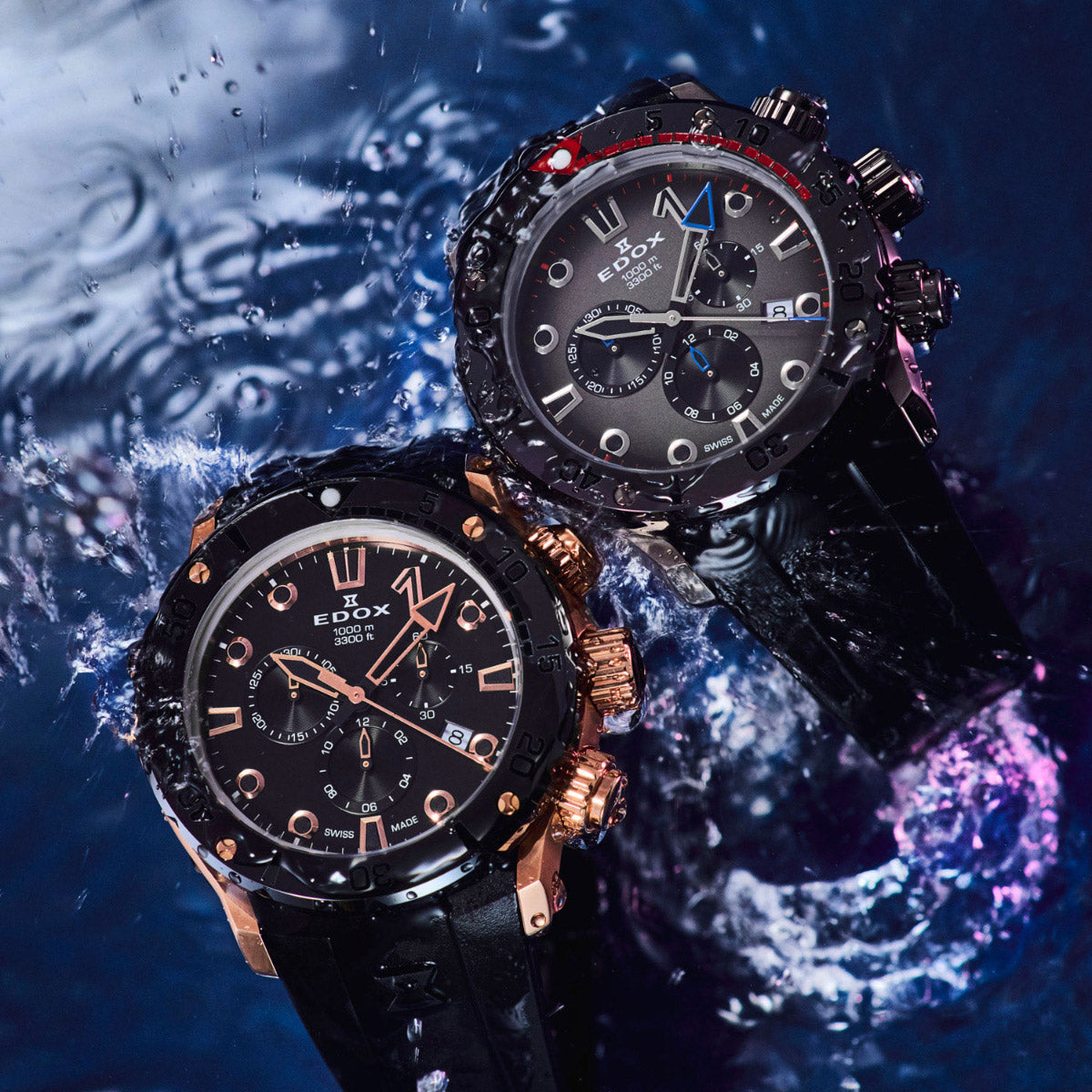 エドックス EDOX クロノオフショア1 クロノグラフ 腕時計 メンズ 10242-TINGNR-GIDNR CHRONOFFSHORE-1【60回分割手数料無料！】