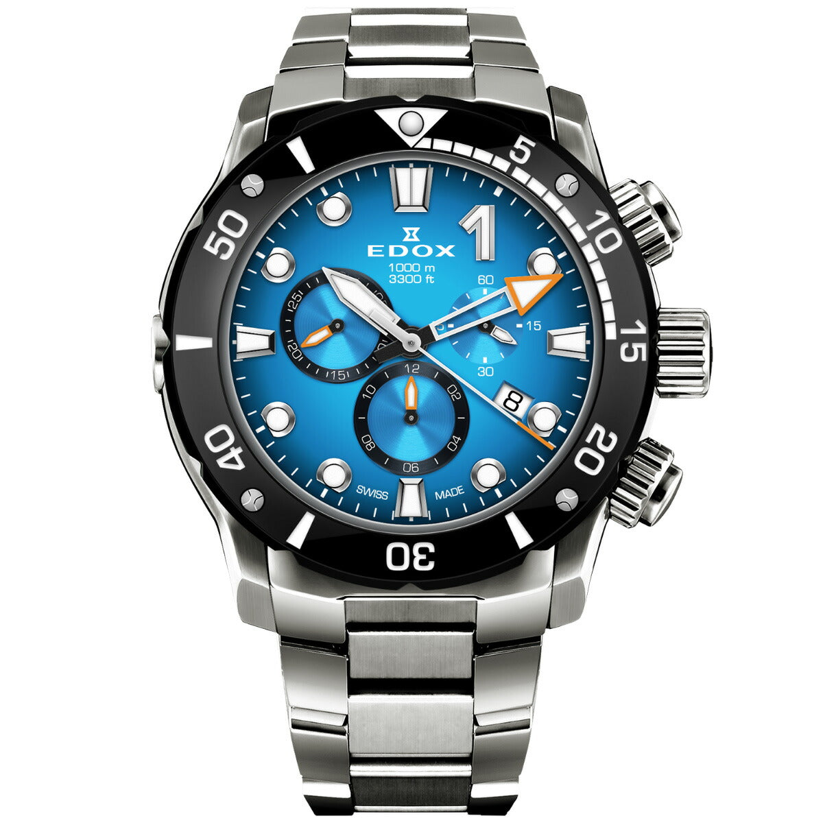 エドックス EDOX クロノオフショア1 クロノグラフ 腕時計 メンズ 10242-TINM-BUIDN CHRONOFFSHORE-1【60回分割手数料無料！】
