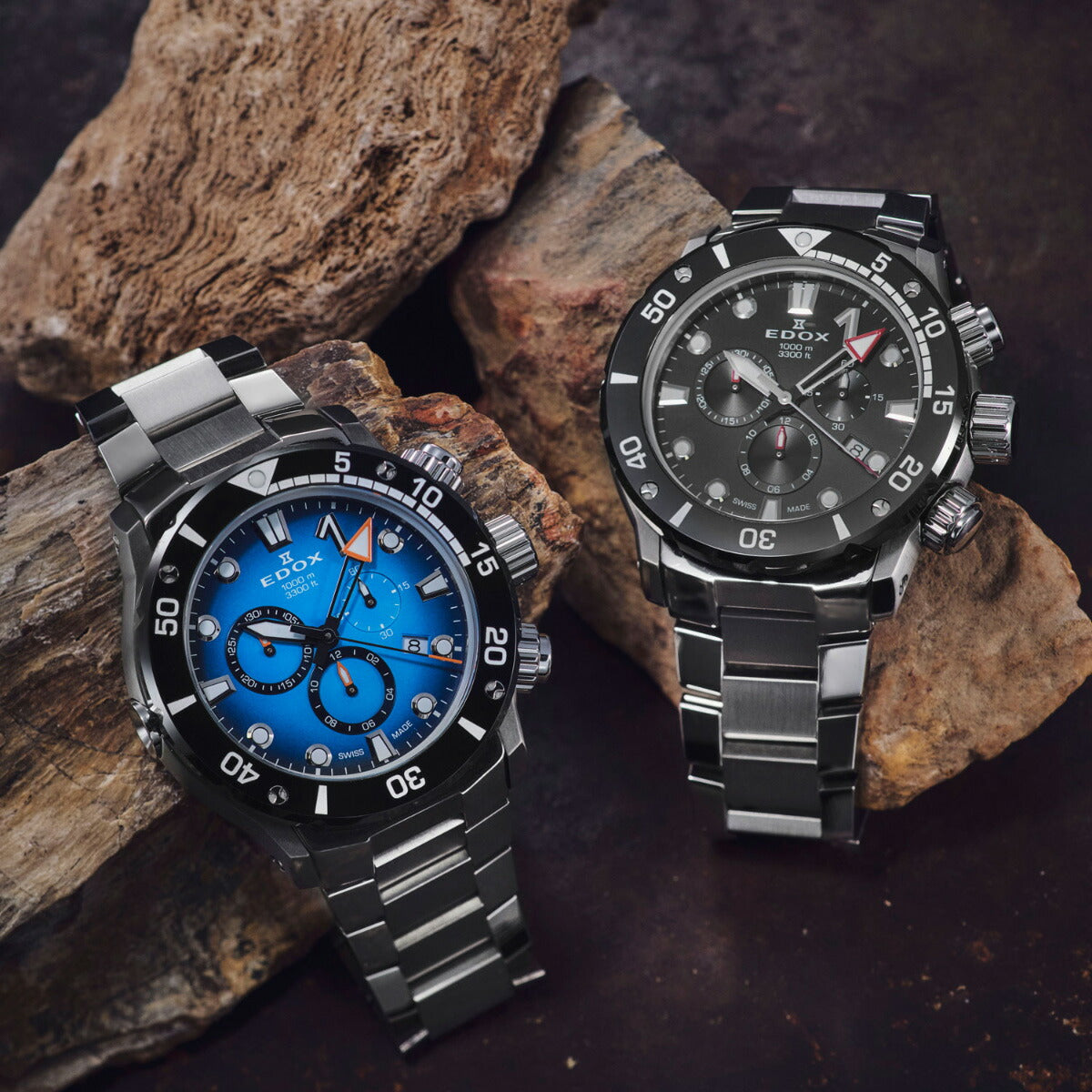 エドックス EDOX クロノオフショア1 クロノグラフ 腕時計 メンズ 10242-TINM-BUIDN CHRONOFFSHORE-1【60回分割手数料無料！】