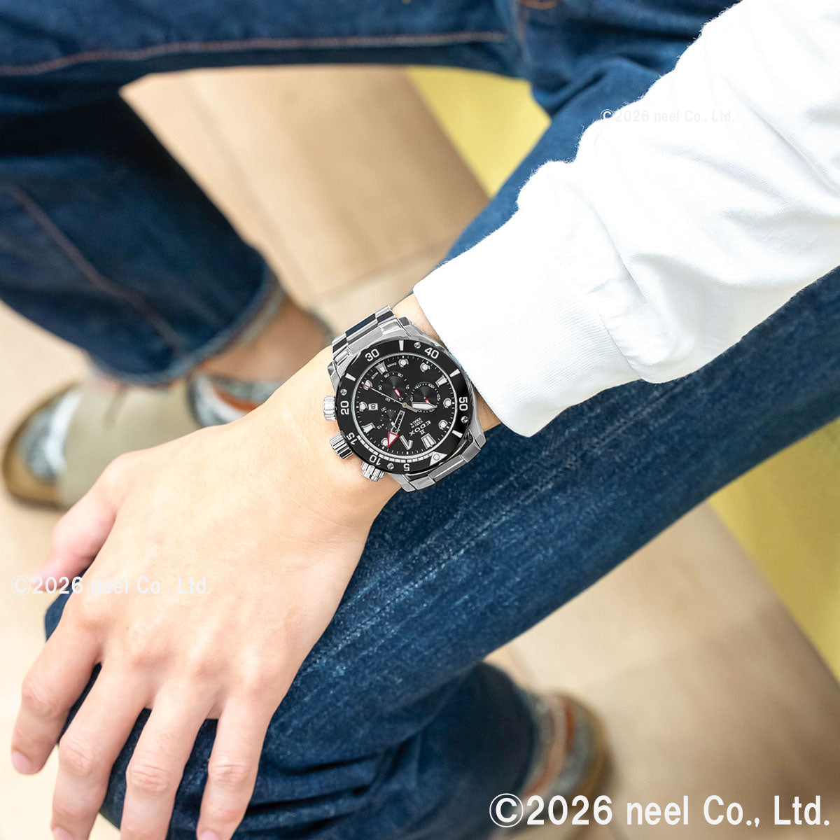 エドックス EDOX クロノオフショア1 クロノグラフ 腕時計 メンズ 10242-TINM-NIN CHRONOFFSHORE-1【60回分割手数料無料！】