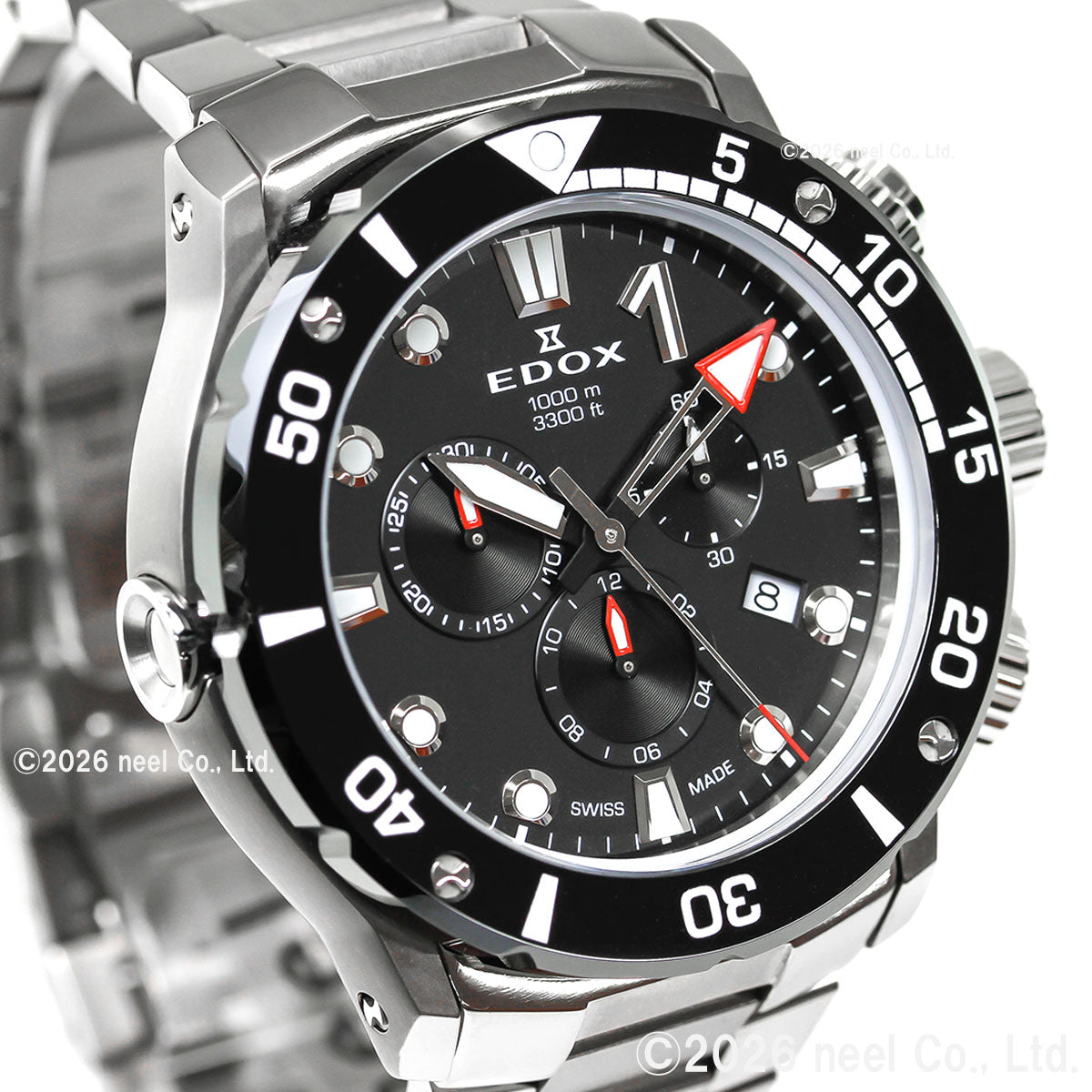 エドックス EDOX クロノオフショア1 クロノグラフ 腕時計 メンズ 10242-TINM-NIN CHRONOFFSHORE-1【60回分割手数料無料！】