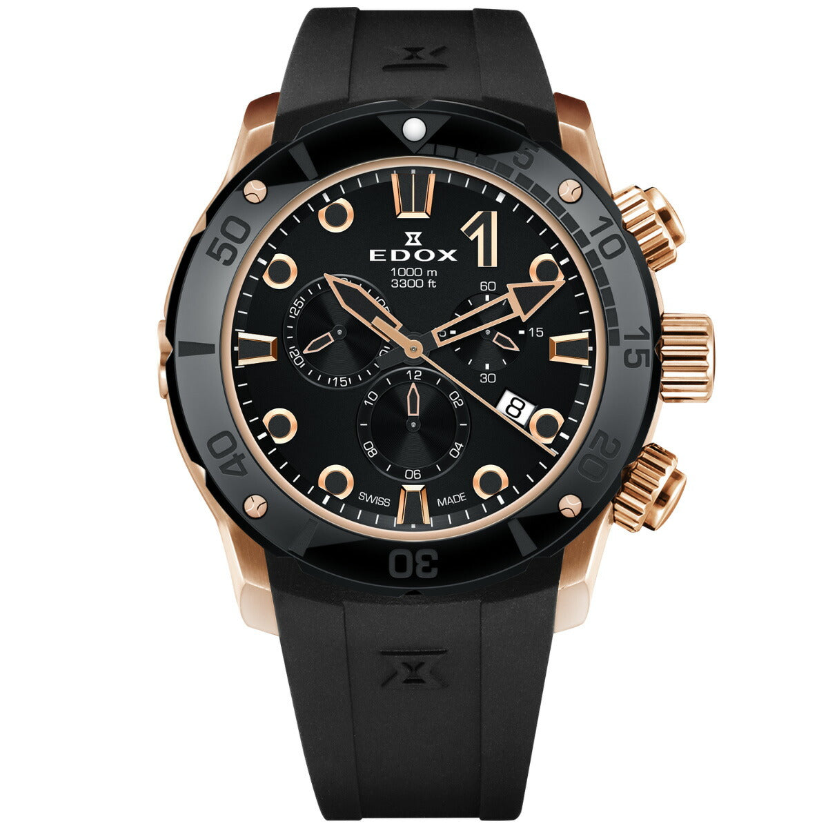 エドックス EDOX クロノオフショア1 クロノグラフ 腕時計 メンズ 10242-TINR-NIR CHRONOFFSHORE-1【60回分割手数料無料！】