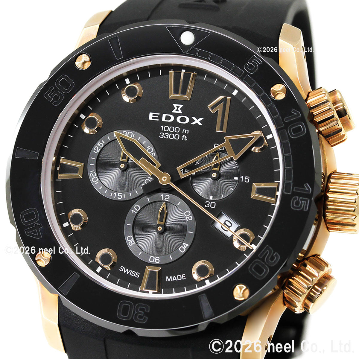 エドックス EDOX クロノオフショア1 クロノグラフ 腕時計 メンズ 10242-TINR-NIR CHRONOFFSHORE-1【60回分割手数料無料！】