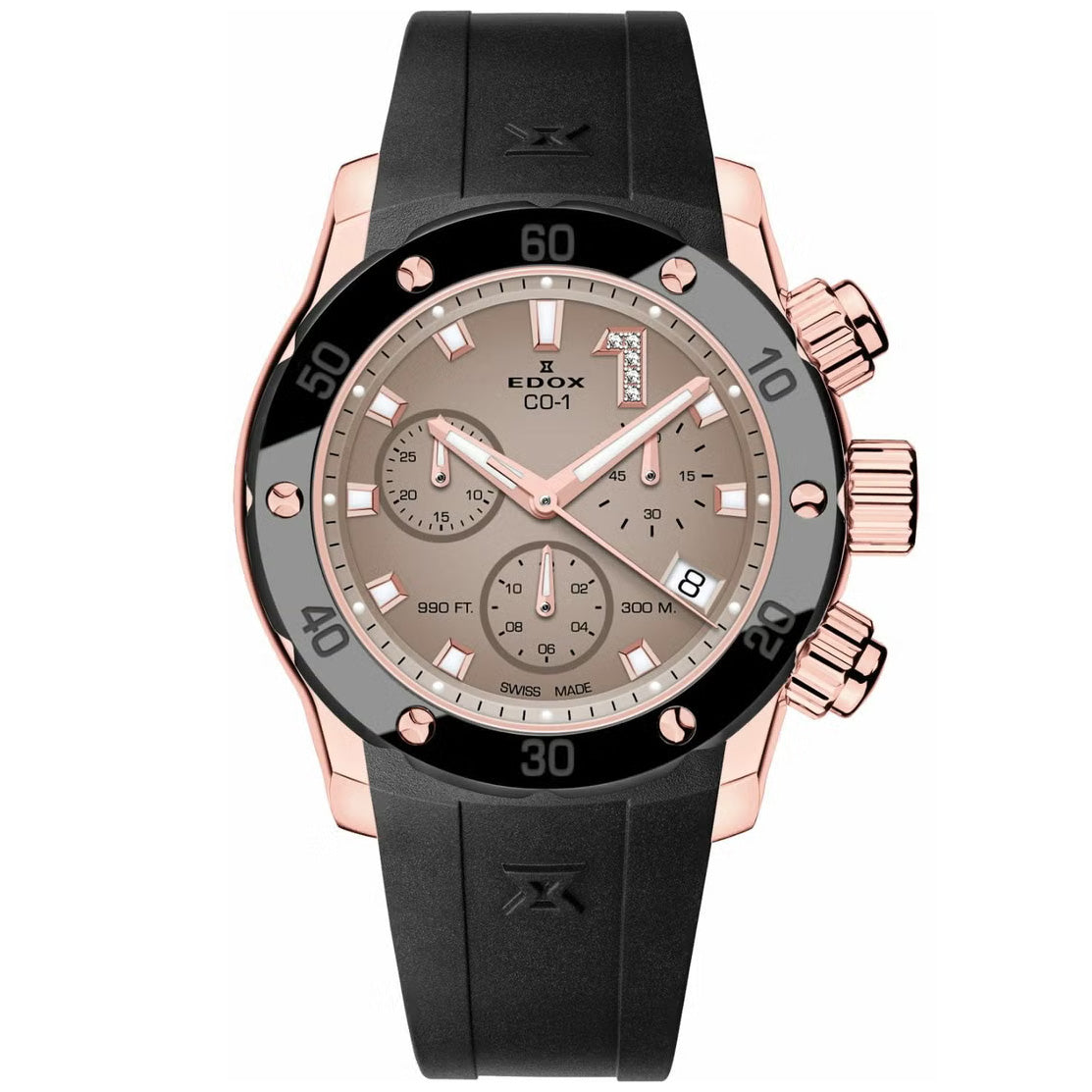 エドックス EDOX クロノオフショア1 クロノレディ 腕時計 レディース 10255-37RCA-BRDR CHRONOFFSHORE-1【60回分割手数料無料！】