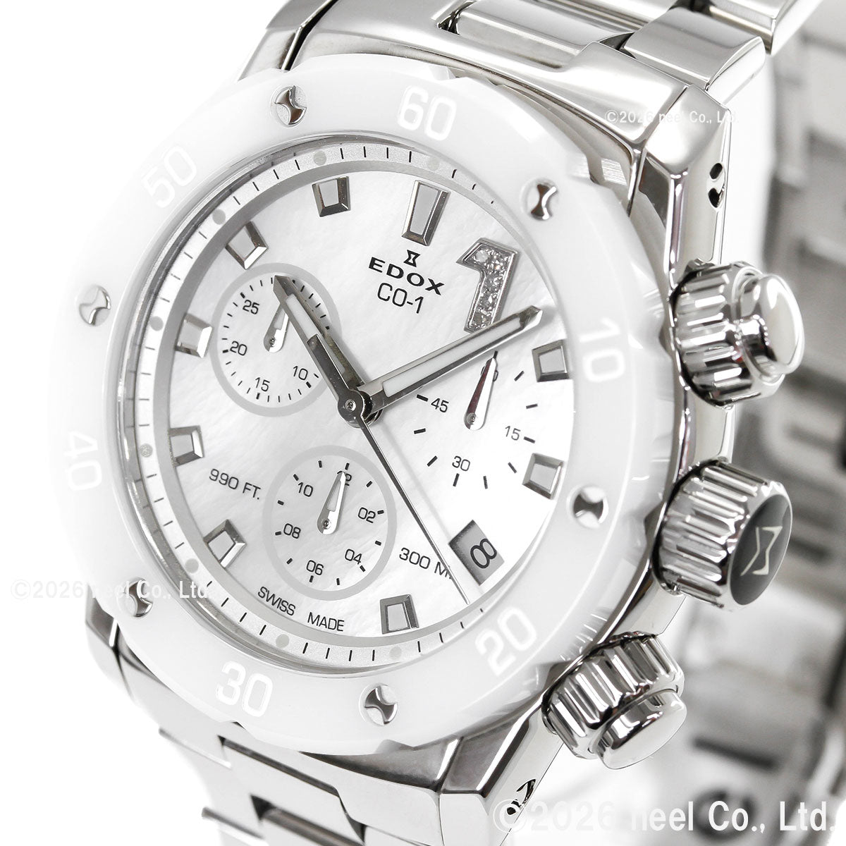 エドックス EDOX クロノオフショア1 クロノレディ 腕時計 レディース 10255-3BM-NADN CHRONOFFSHORE-1【60回分割手数料無料！】