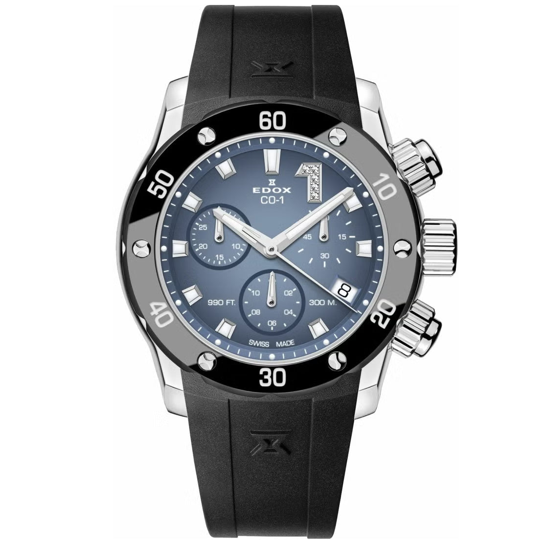 エドックス EDOX クロノオフショア1 クロノレディ 腕時計 レディース 10255-3CA-BUIDN CHRONOFFSHORE-1【60回分割手数料無料！】