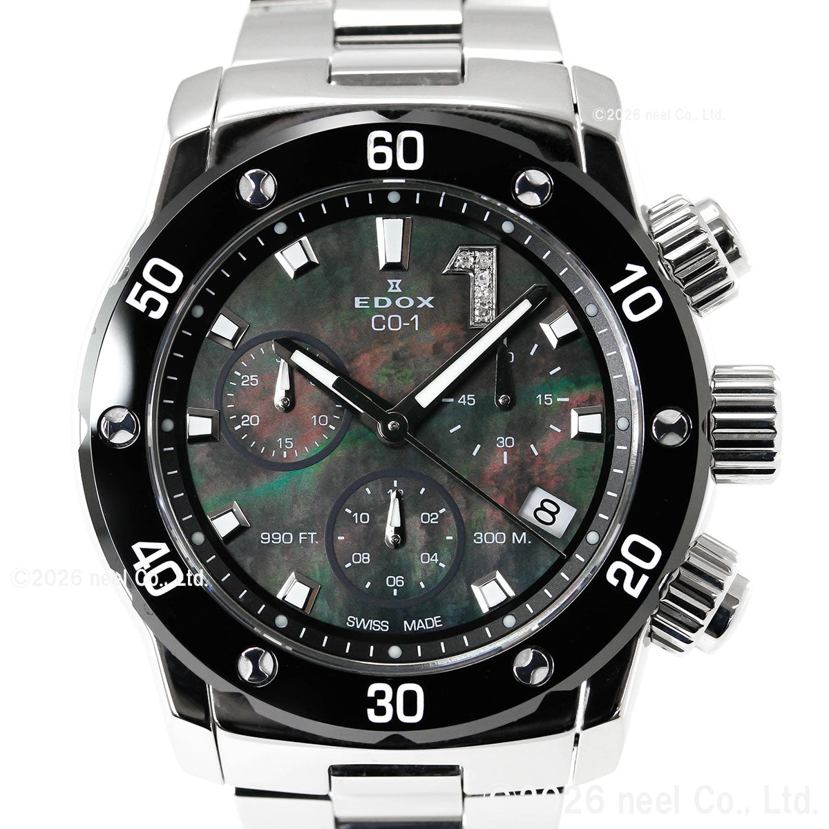 エドックス EDOX クロノオフショア1 クロノレディ 腕時計 レディース 10255-3M-NANDN CHRONOFFSHORE-1【60回分割手数料無料！】
