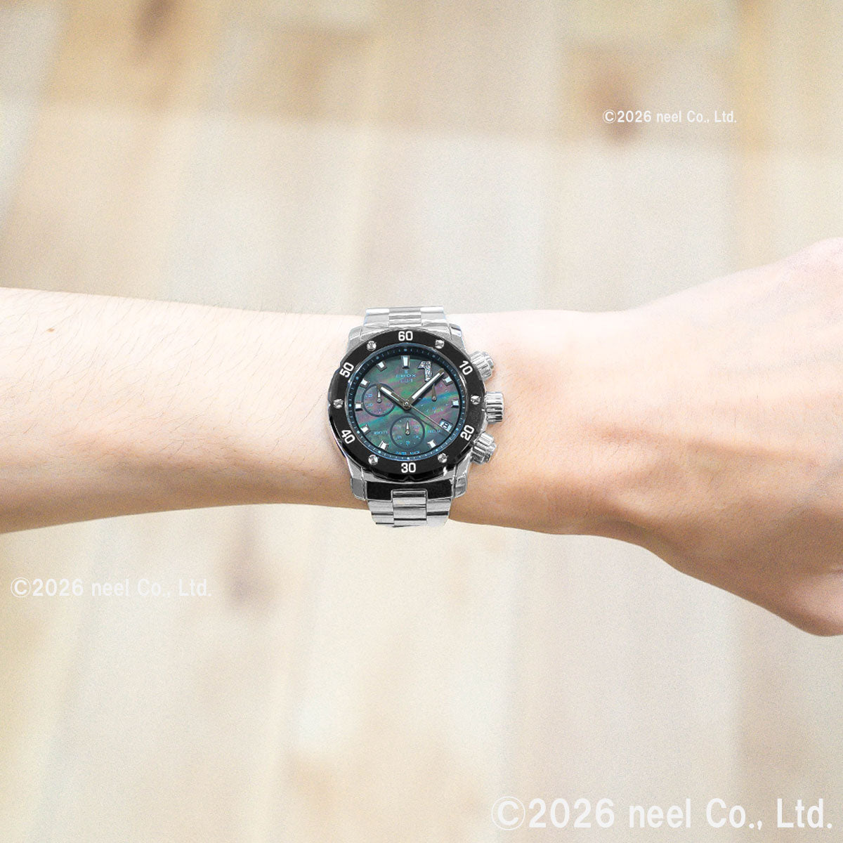 エドックス EDOX クロノオフショア1 クロノレディ 腕時計 レディース 10255-3M-NANDN CHRONOFFSHORE-1【60回分割手数料無料！】