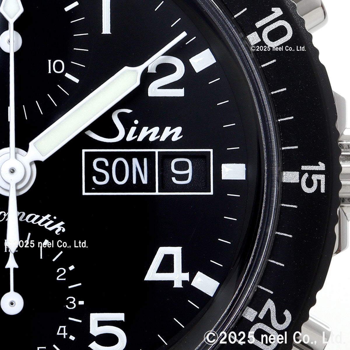 Sinn ジン 103.B.AUTO 自動巻き 腕時計 メンズ Chronographs クロノグラフ 新フォールディングクラスプ付きブレスレット ステンレススチール サテン ポリッシュ ドイツ製