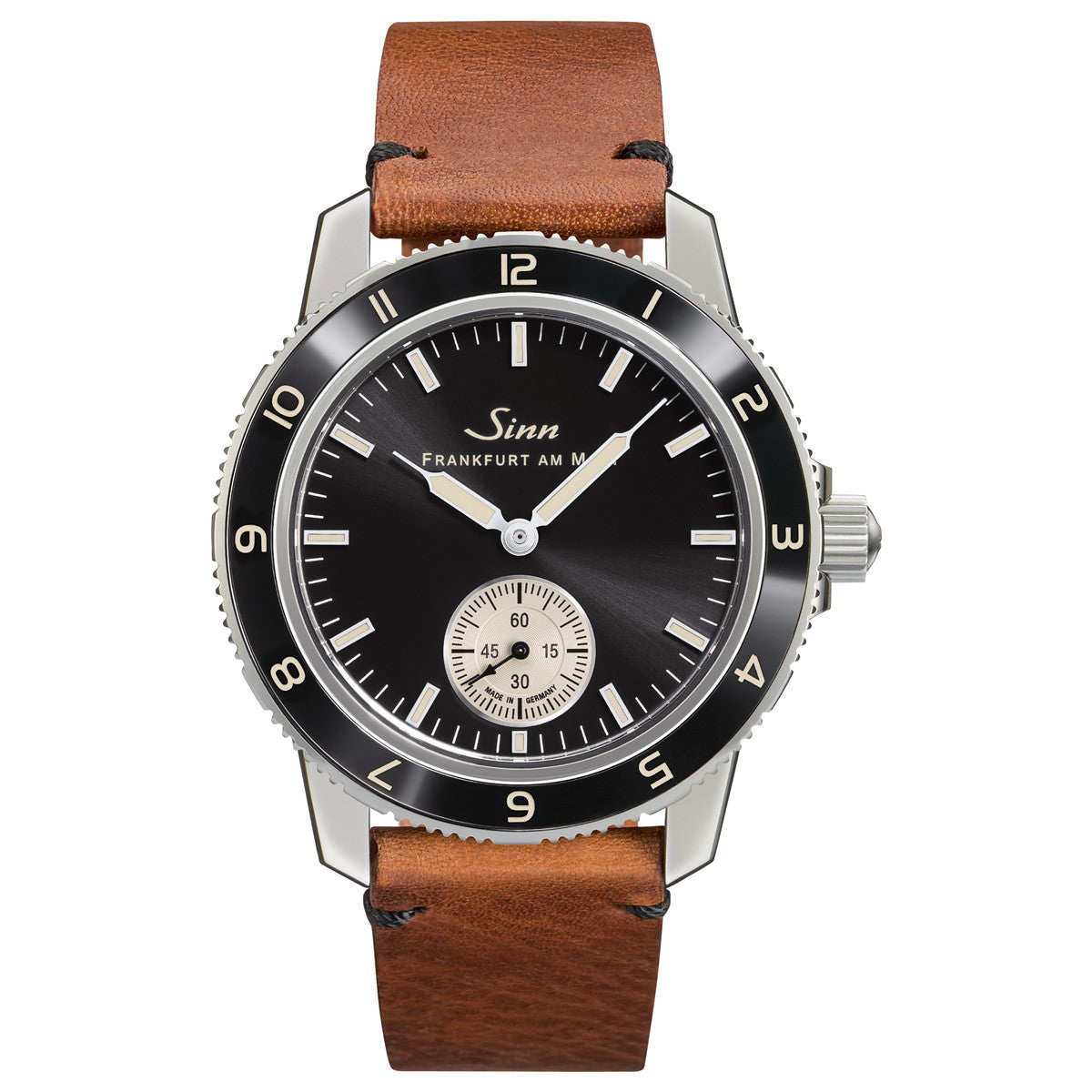 Sinn ジン 104 Classic 12 自動巻き 腕時計 メンズ Pilot Watches パイロットウォッチ ヴィンテージカウレザー ブラウン ドイツ製